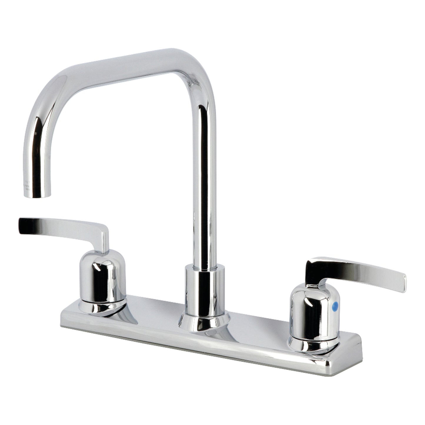 Kingston FB2141EFL Centurion Two-Handle 2-Hole 8" Centerset Kitchen Faucet in Polished Chrome