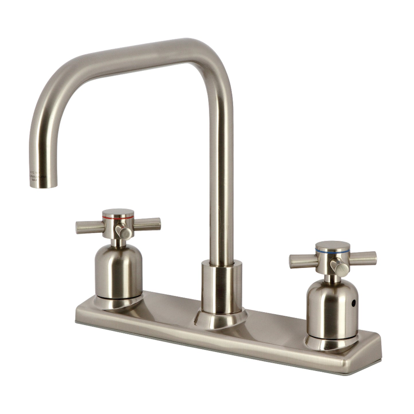 Kingston FB2148DX Concord Two-Handle 2-Hole 8" Centerset Kitchen Faucet in Brushed Nickel