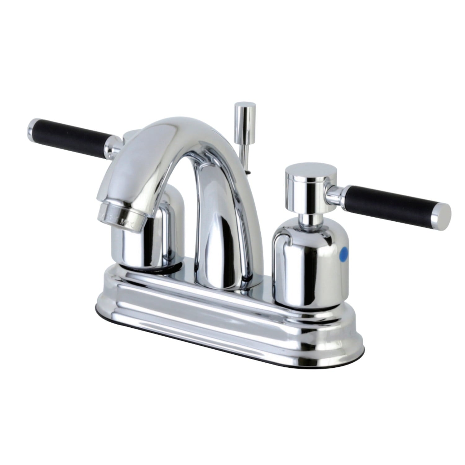Kingston Brass FB5611DKL 4 in. Centerset Bathroom Faucet, Polished Chrome