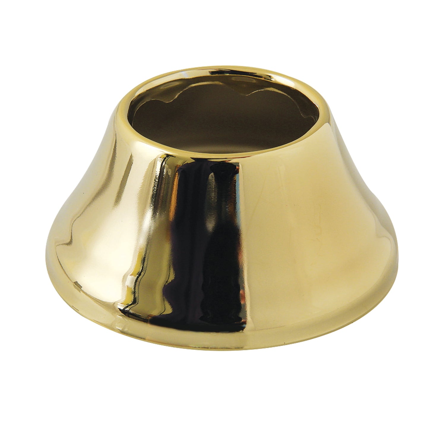 Kingston Brass FLBELL11232 1-1/2" ID x 3" OD Bell Flange, Polished Brass