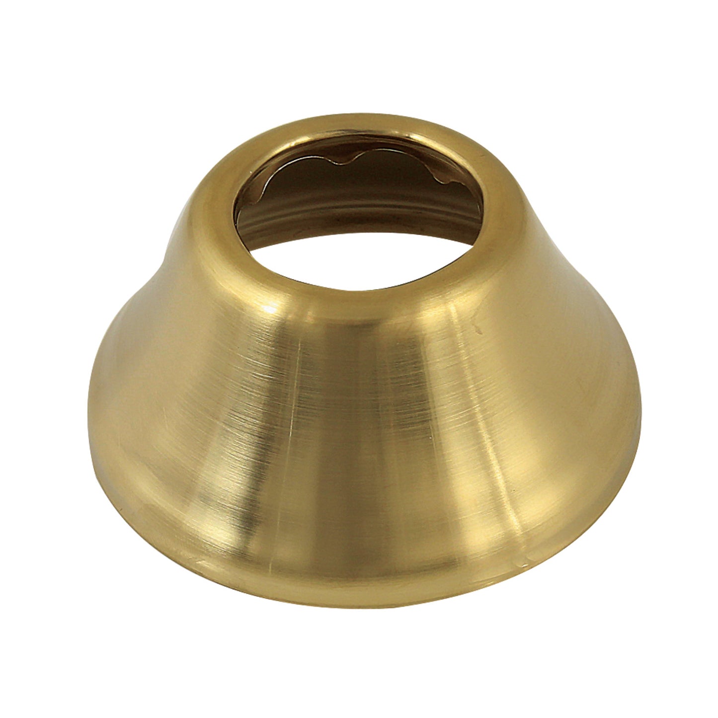 Kingston Brass FLBELL11437 1-1/4" ID x 3" OD Bell Flange, Brushed Brass