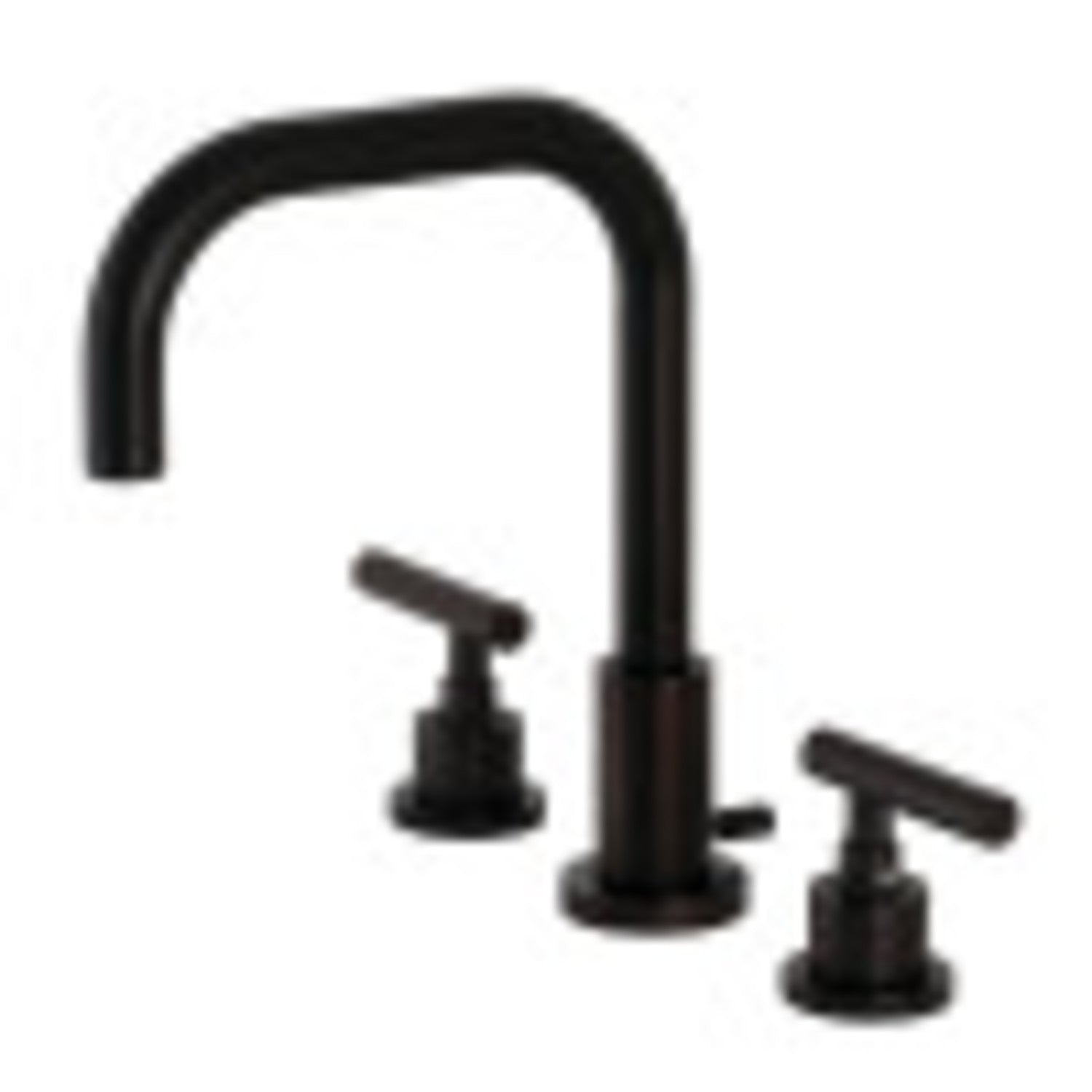 Kingston Brass FSC8938CML Manhattan Widespread Bathroom Faucet with Brass Pop-Up, Brushed Nickel