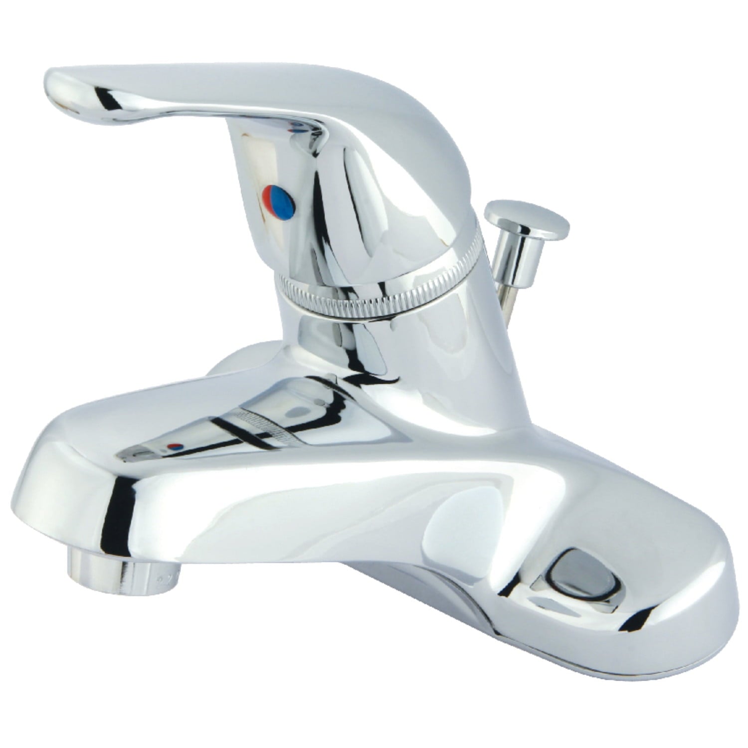 Kingston Brass GKB541B Water Saving Chatham Centerset Lavatory Faucet with Single Lever Handle and Brass Pop-Up, Chrome