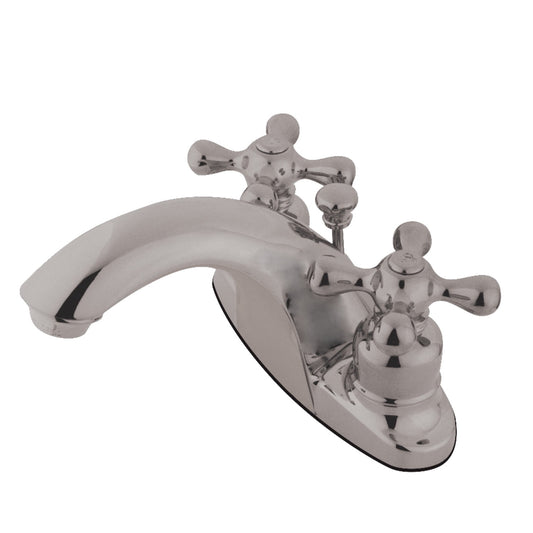 Kingston Brass GKB7648AX 4 in. Centerset Bathroom Faucet, Brushed Nickel