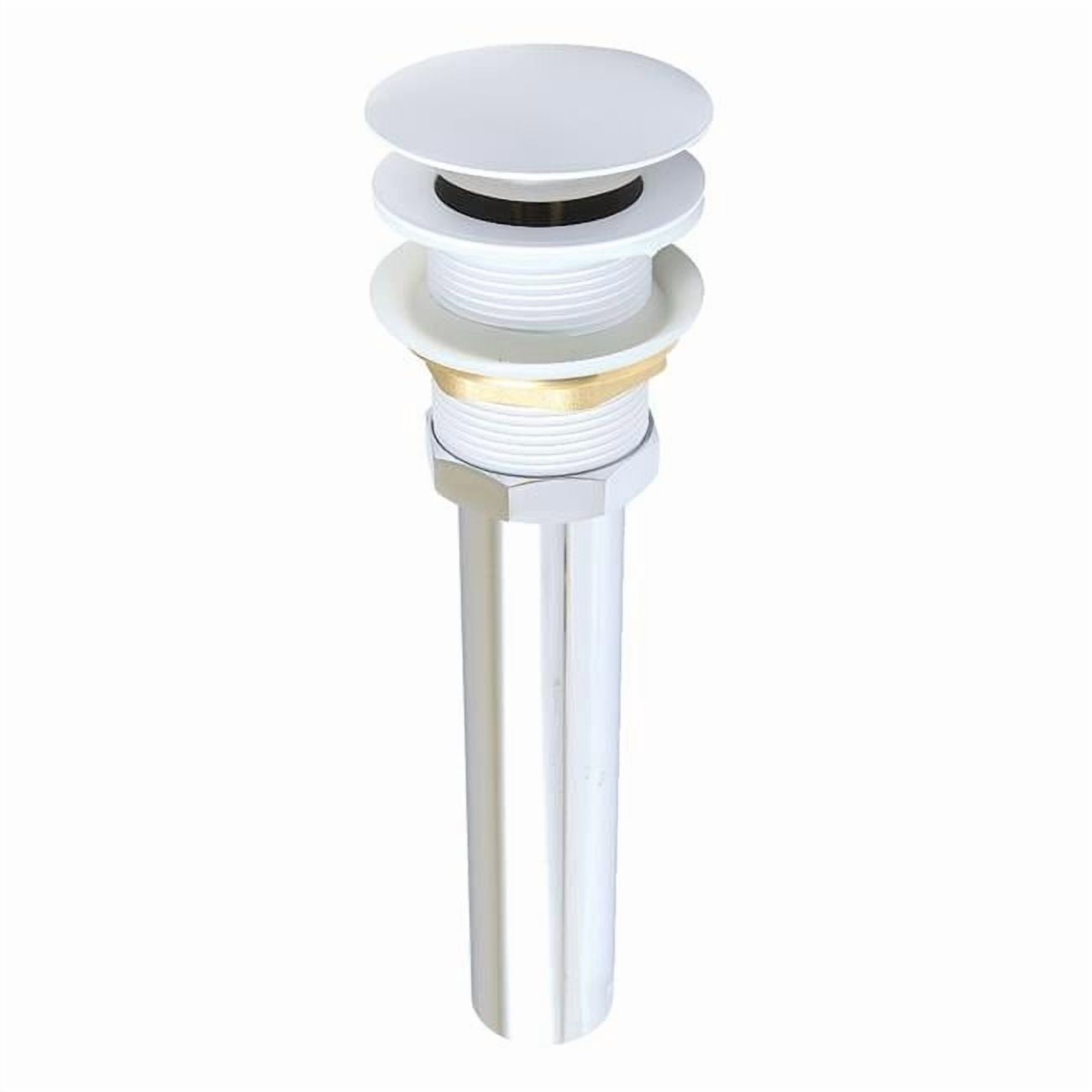 Kingston Brass GCL112WH Trimscape Brass Pop Up Drain for Cast Iron Utility Sink, White