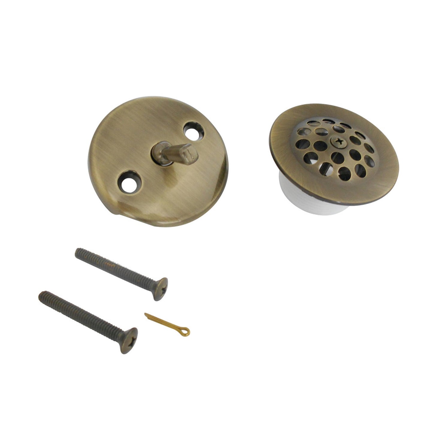 Kingston Brass DTL5305A3 Grid Tub Drain Kit, Vintage Brass