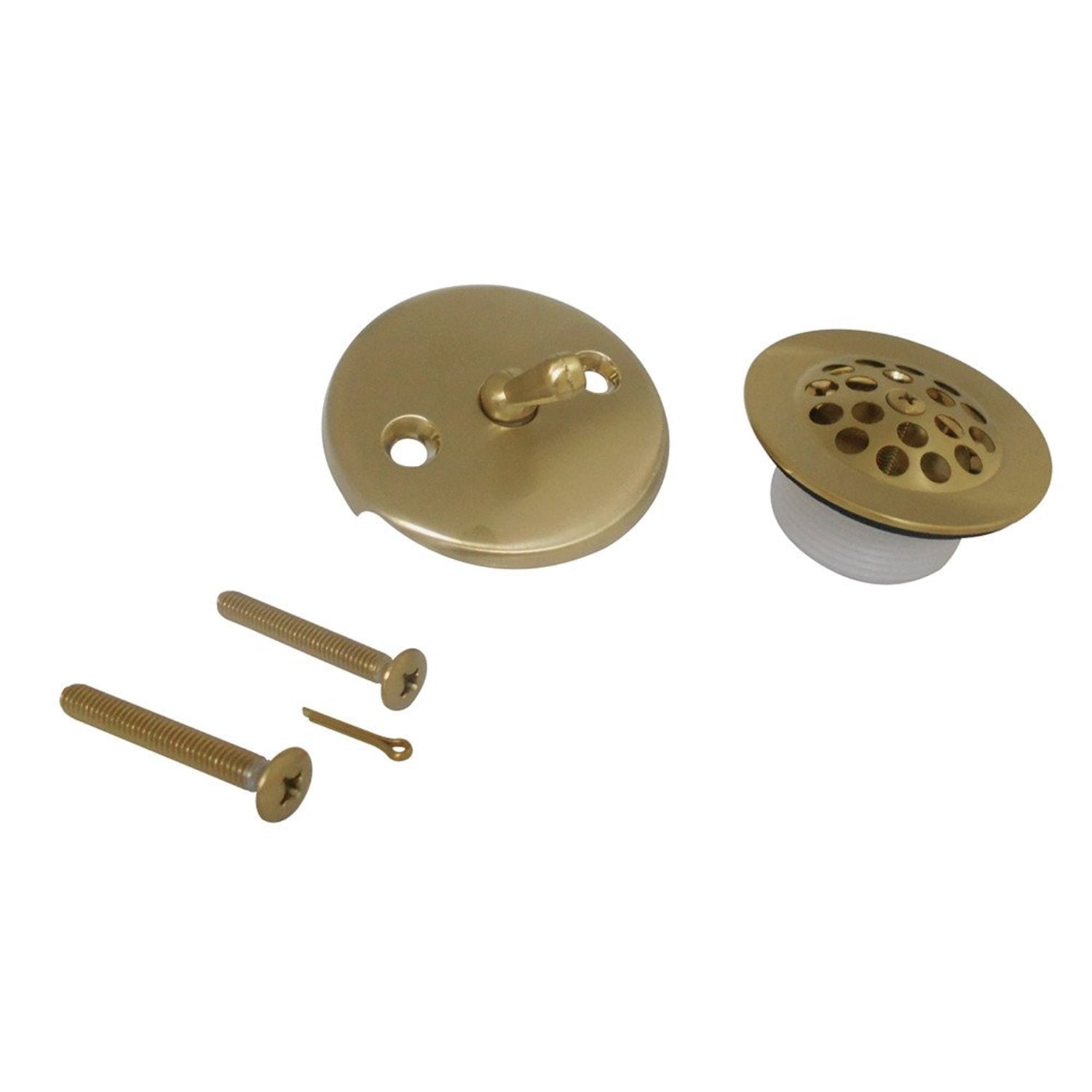 KINGSTON BRASS GRID TUB DRAIN KIT 9.06 X 7.48 X 4.92 BRUSHED BRASS