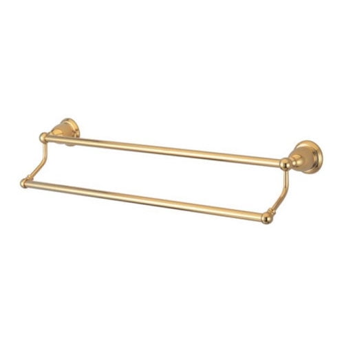 Kingston Brass BA175318PB Heritage 18" Dual Towel Bar, Polished Brass