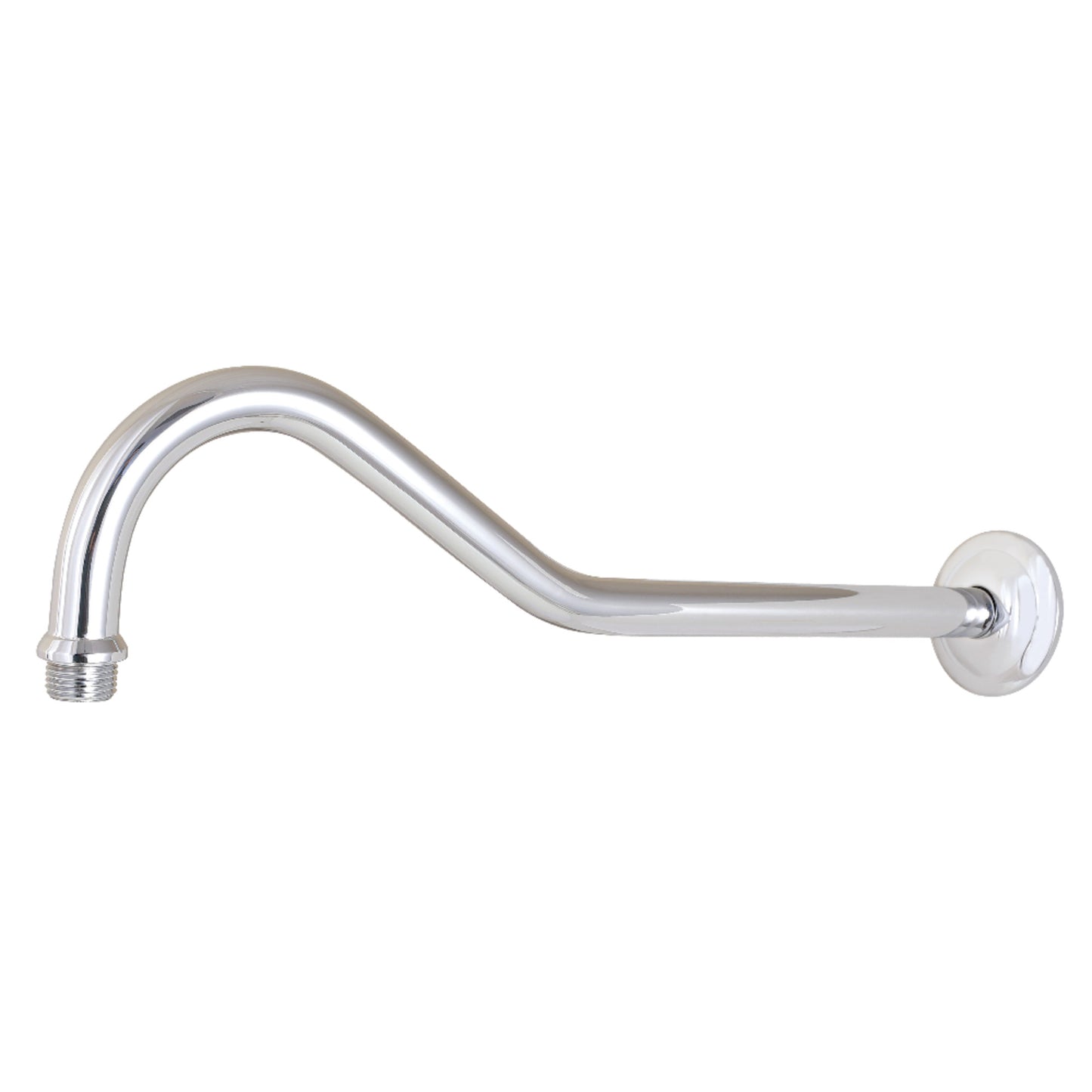 Kingston Brass K117C1 Restoration 17-Inch Rain Drop Shower Arm with Round Flange in Polished Chrome