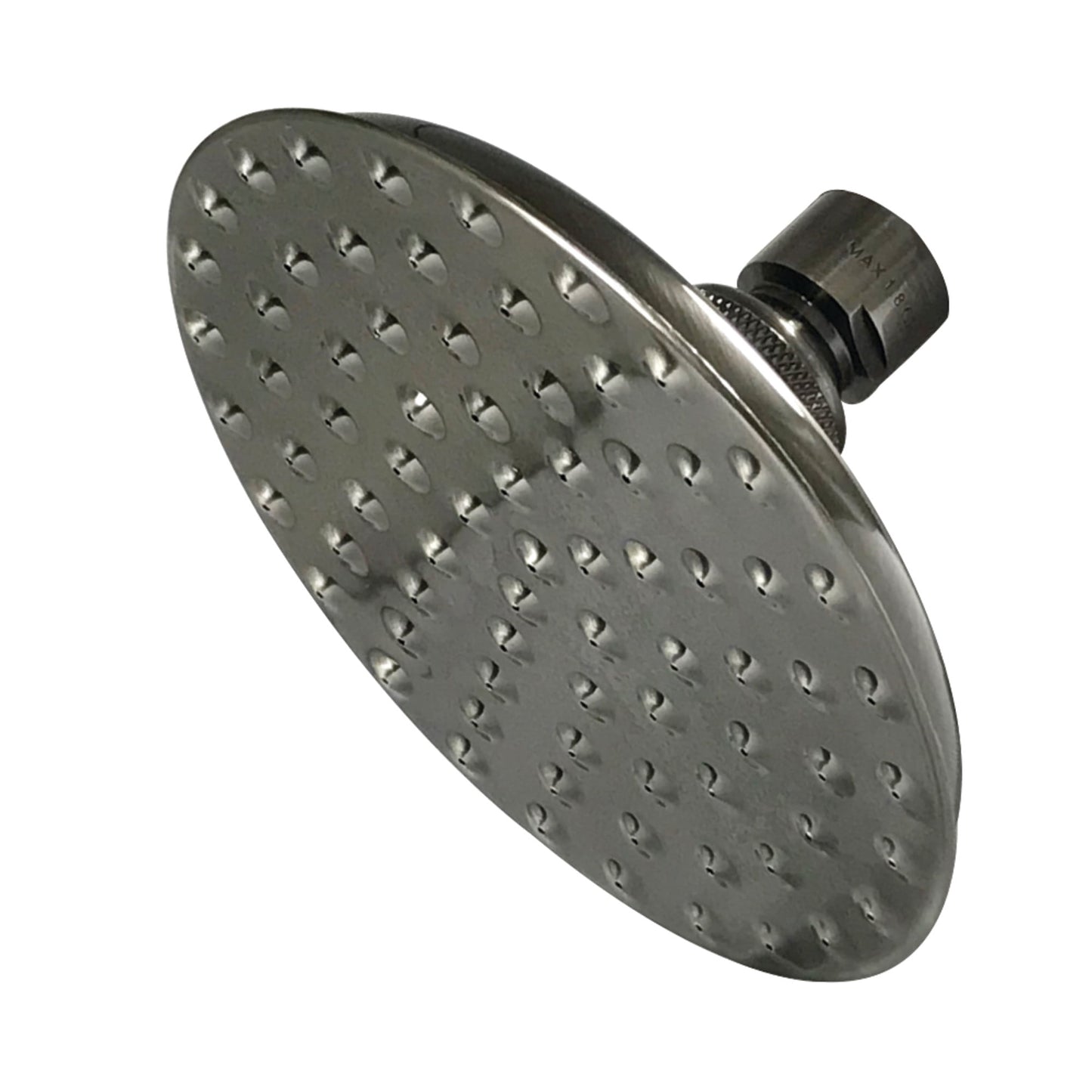 Kingston Brass K135A4 Victorian 5-1/4-Inch Round Raindrop Brass Shower Head in Black Stainless