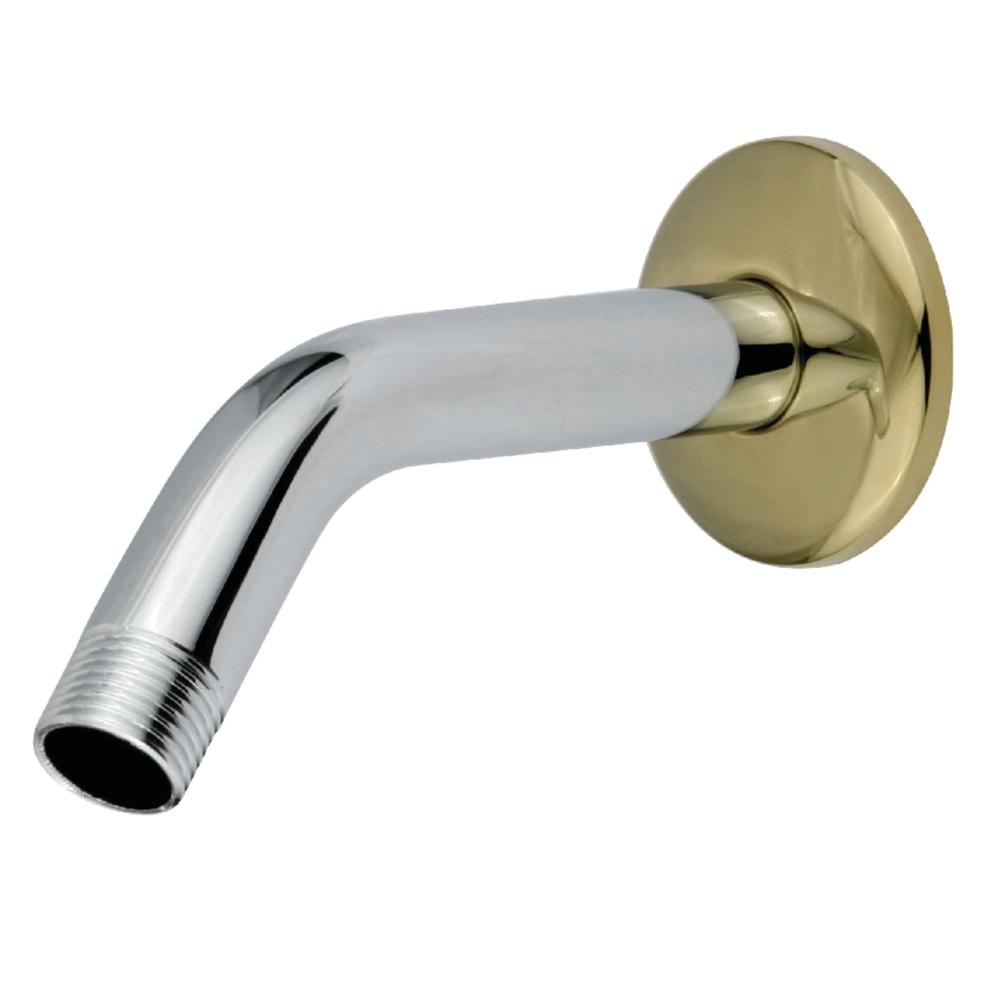 Kingston Brass K150K4 Trimscape 6-Inch Shower Arm with Round Flange in Polished Chrome/Polished Brass