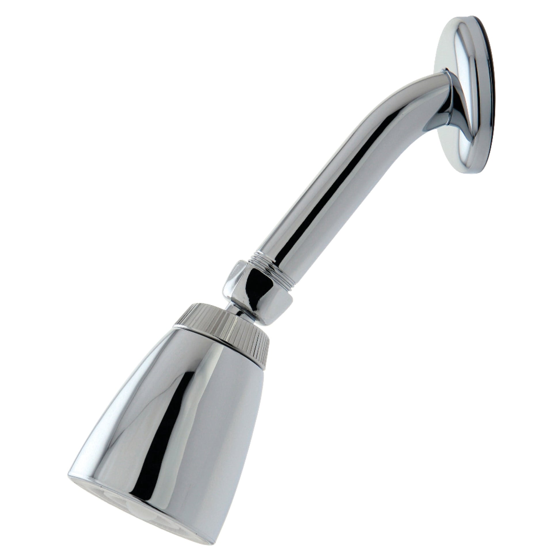 Kingston Brass K150KH1 Made To Match 2-3/8 Inch Round Jet Spray ABS Shower Head with 6-Inch Shower Arm in Polished Chrome