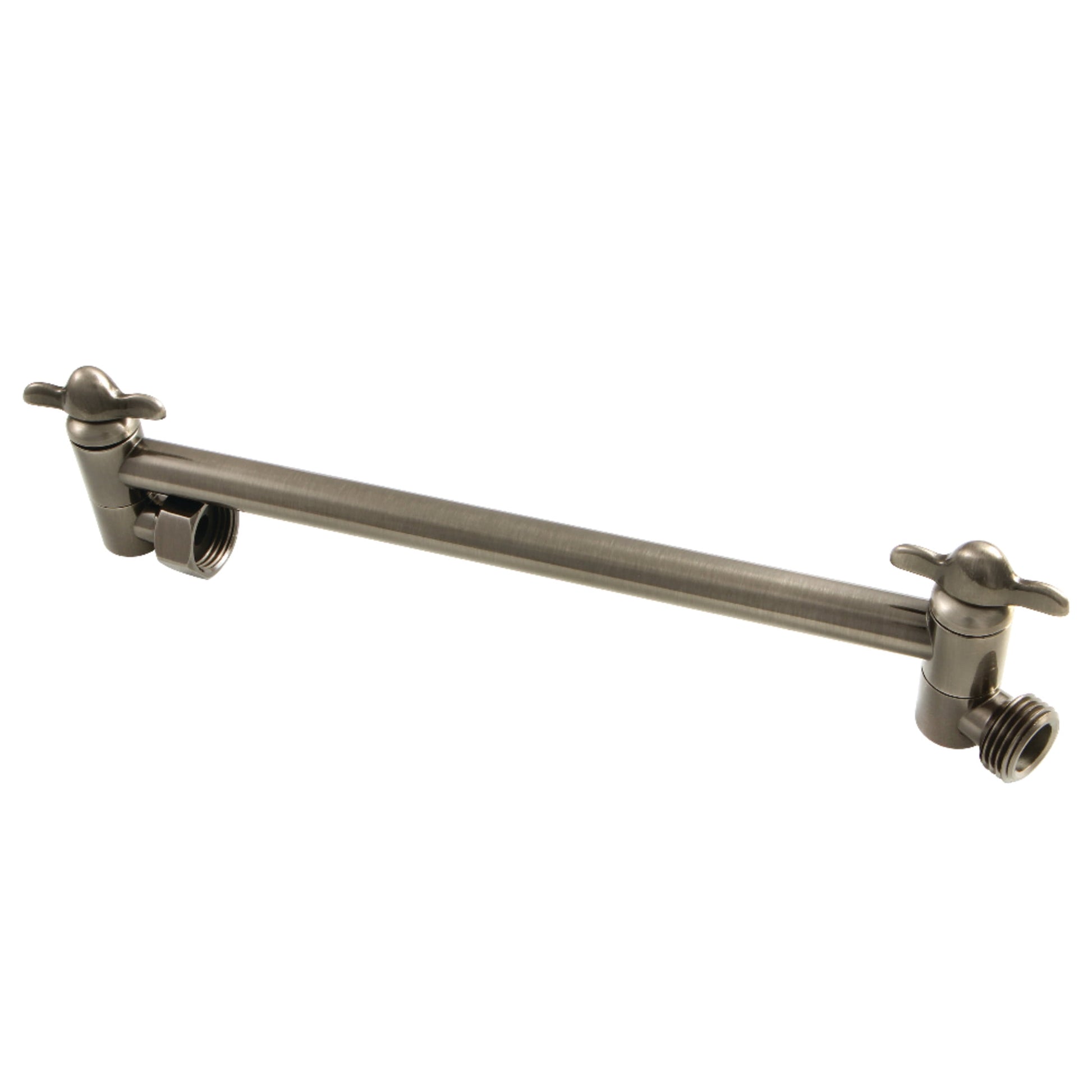 Kingston Brass K153A4 10-Inch Adjustable High-Low Shower Arm in Black Stainless