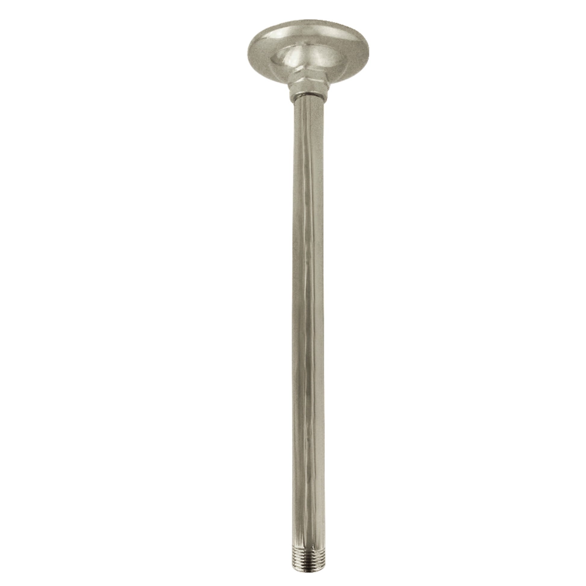 Kingston Brass K210A8 Trimscape 10-Inch Rain Drop Ceiling Mount Shower Arm with Round Flange in Brushed Nickel