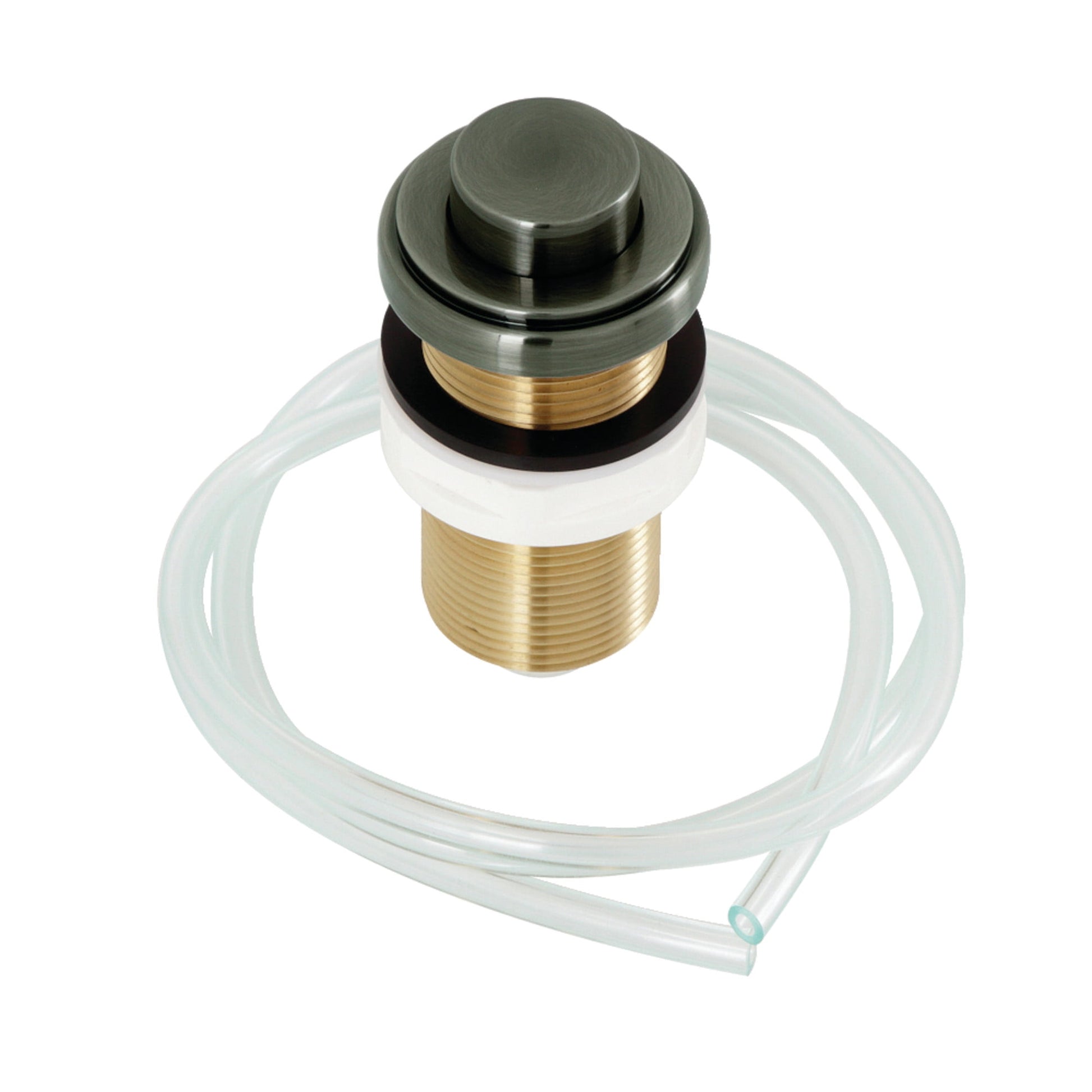Kingston Brass KA21VN Trimscape Disposal Air Switch Button in Black Stainless