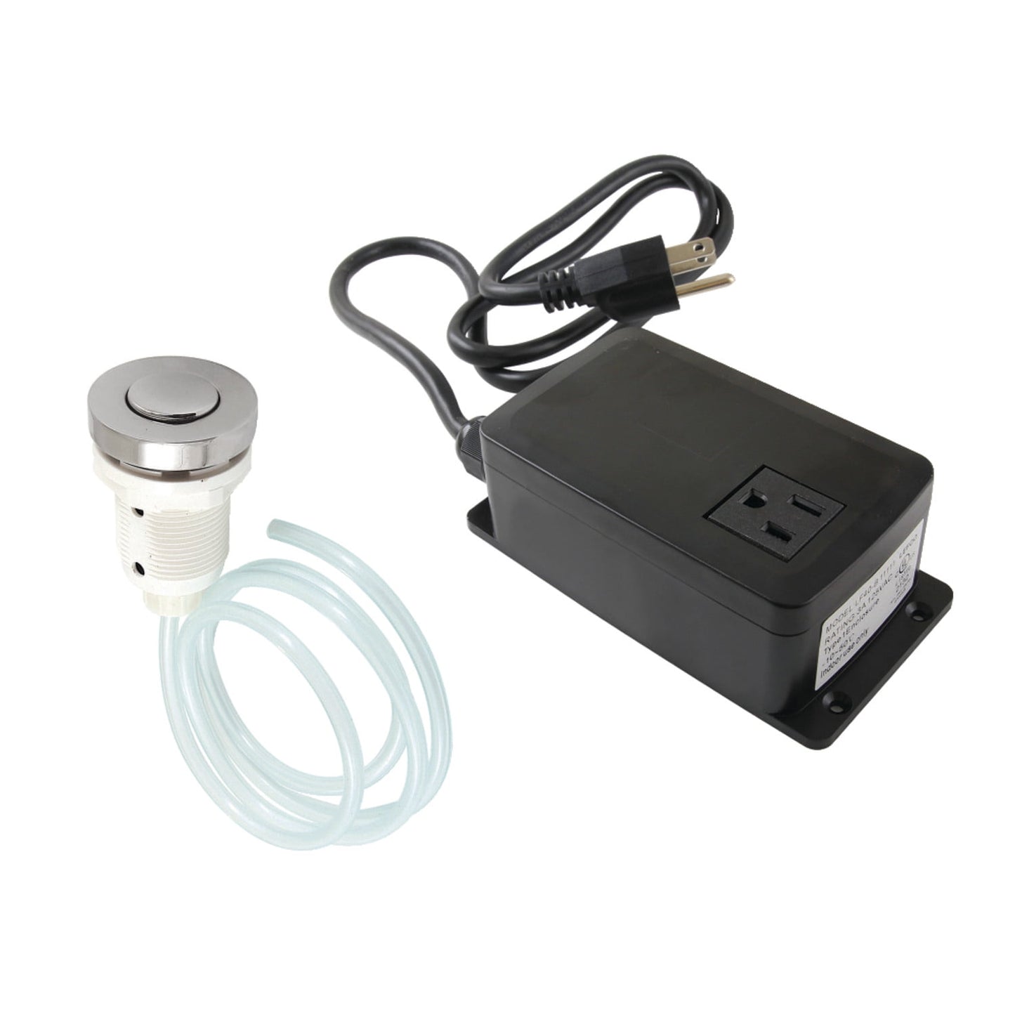 Kingston Brass KAMSK316 Gourmetier Single Outlet Garbage Disposal Air Switch Kit, Polished Nickel