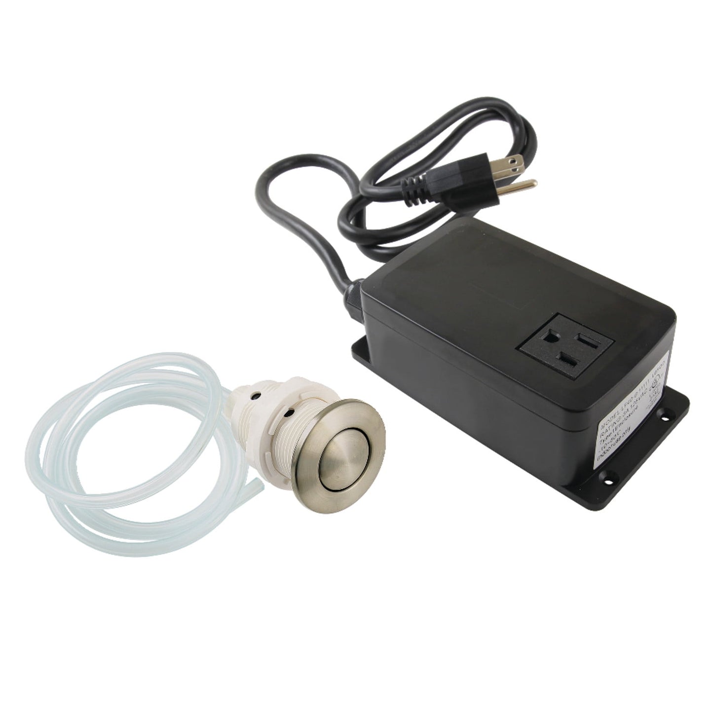 Kingston Brass KASK318 Trimscape Single Outlet Garbage Disposal Air Switch Kit, Brushed Nickel