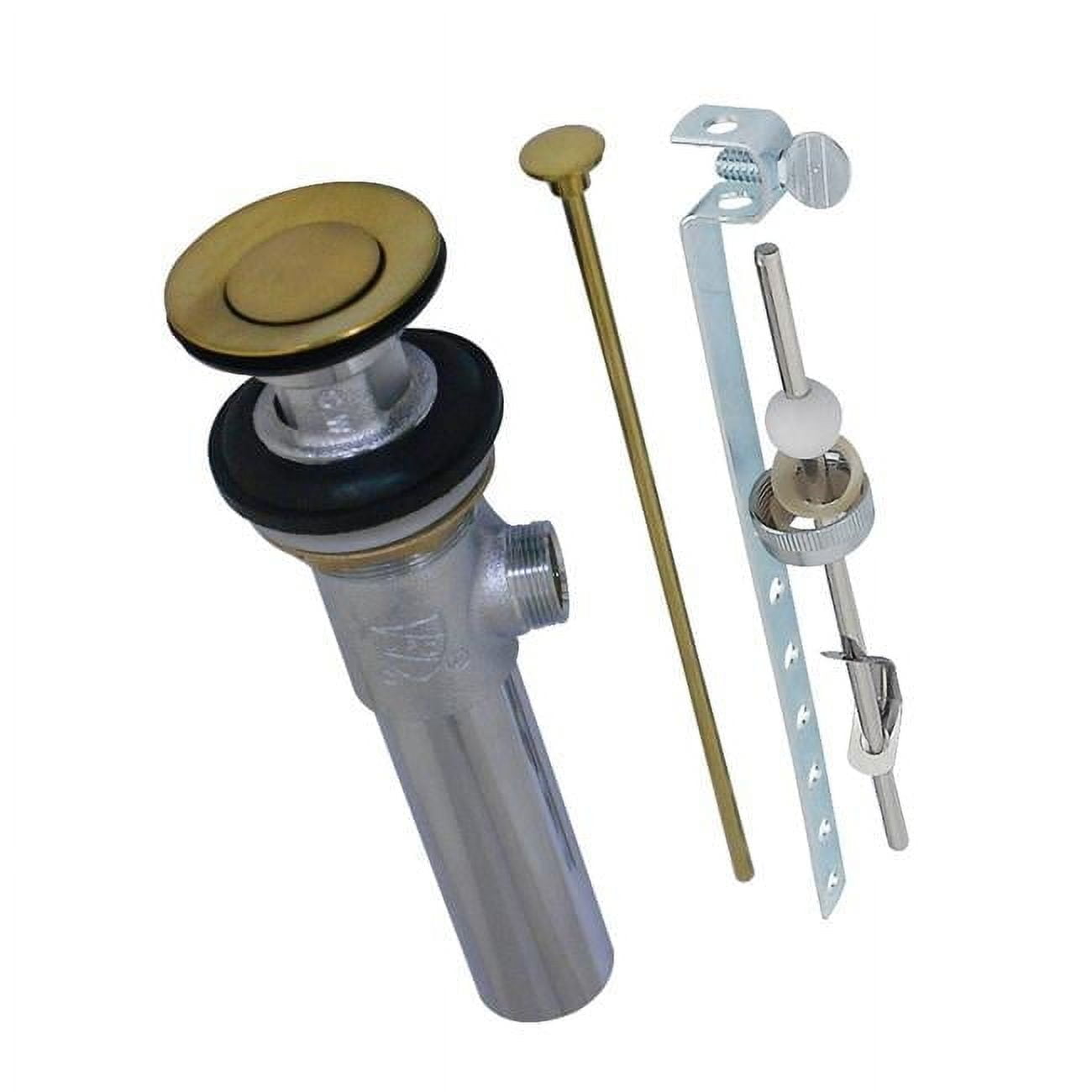 Brass, Bathroom Sink Drain, Pop-Up Drain with Overflow Hole KB1007SB