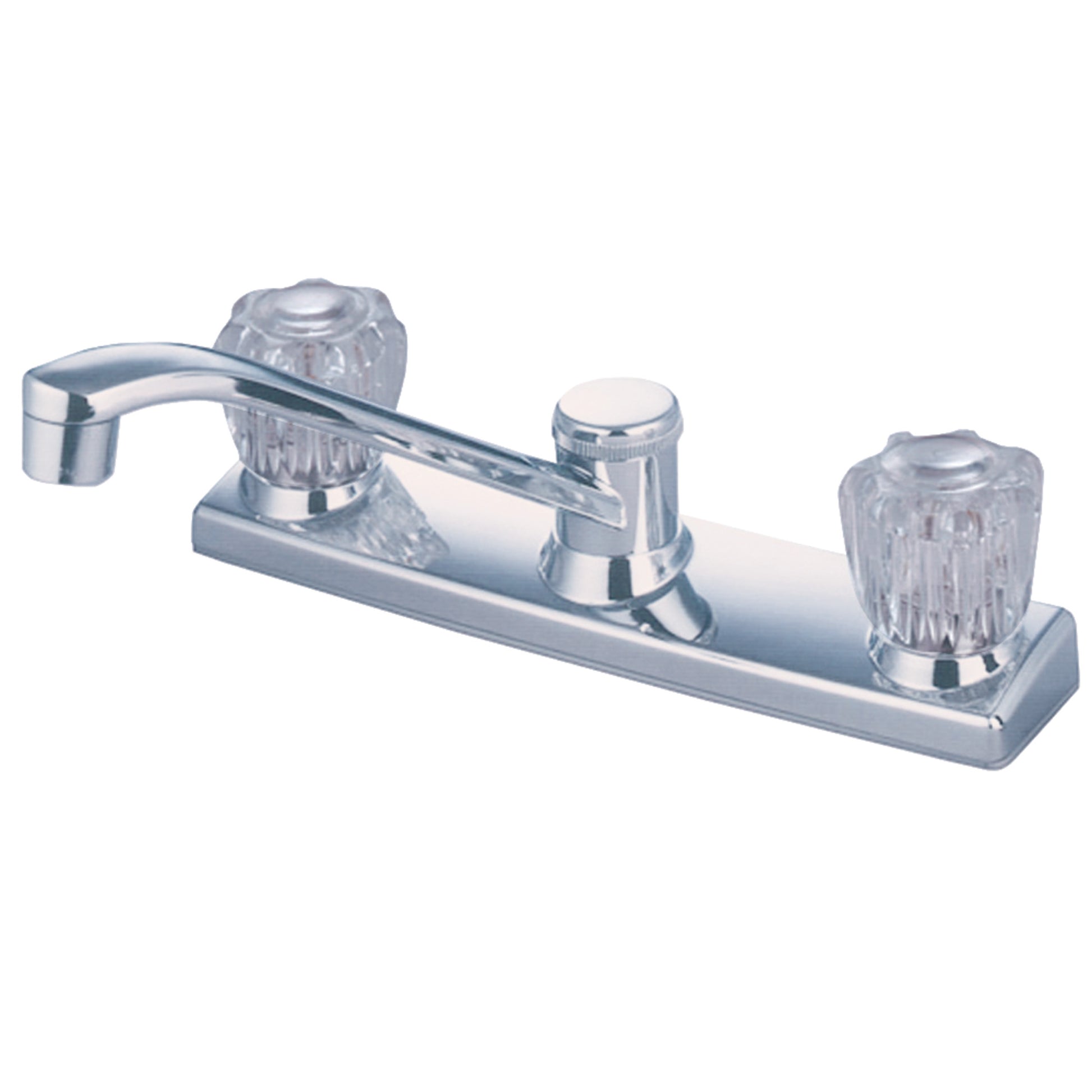 Kingston KB121 Two-Handle 2-Hole 8" Centerset Kitchen Faucet in Polished Chrome
