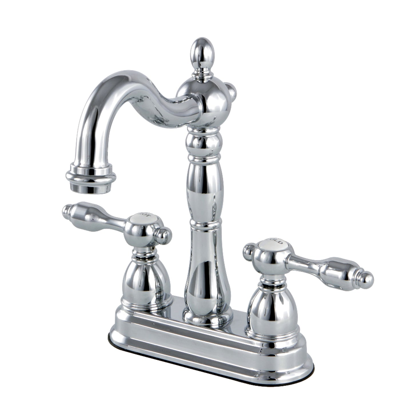 Kingston Brass KB1498TAL Tudor Two-Handle 2-Hole Deck Mount Bar Faucet in Brushed Nickel