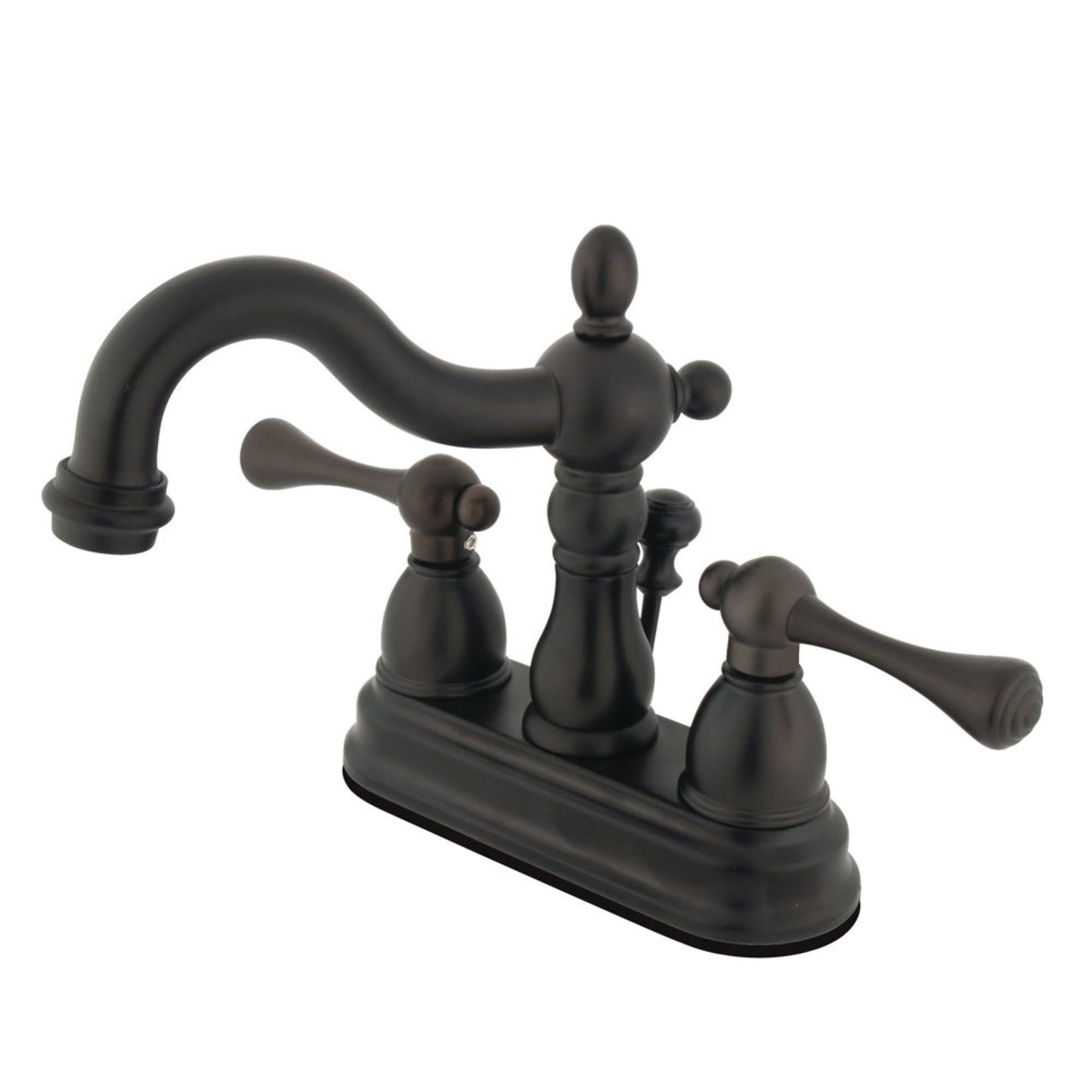 Kingston Brass Heritage Two Handle 4" Centerset Lavatory Faucet with Retail Pop-up