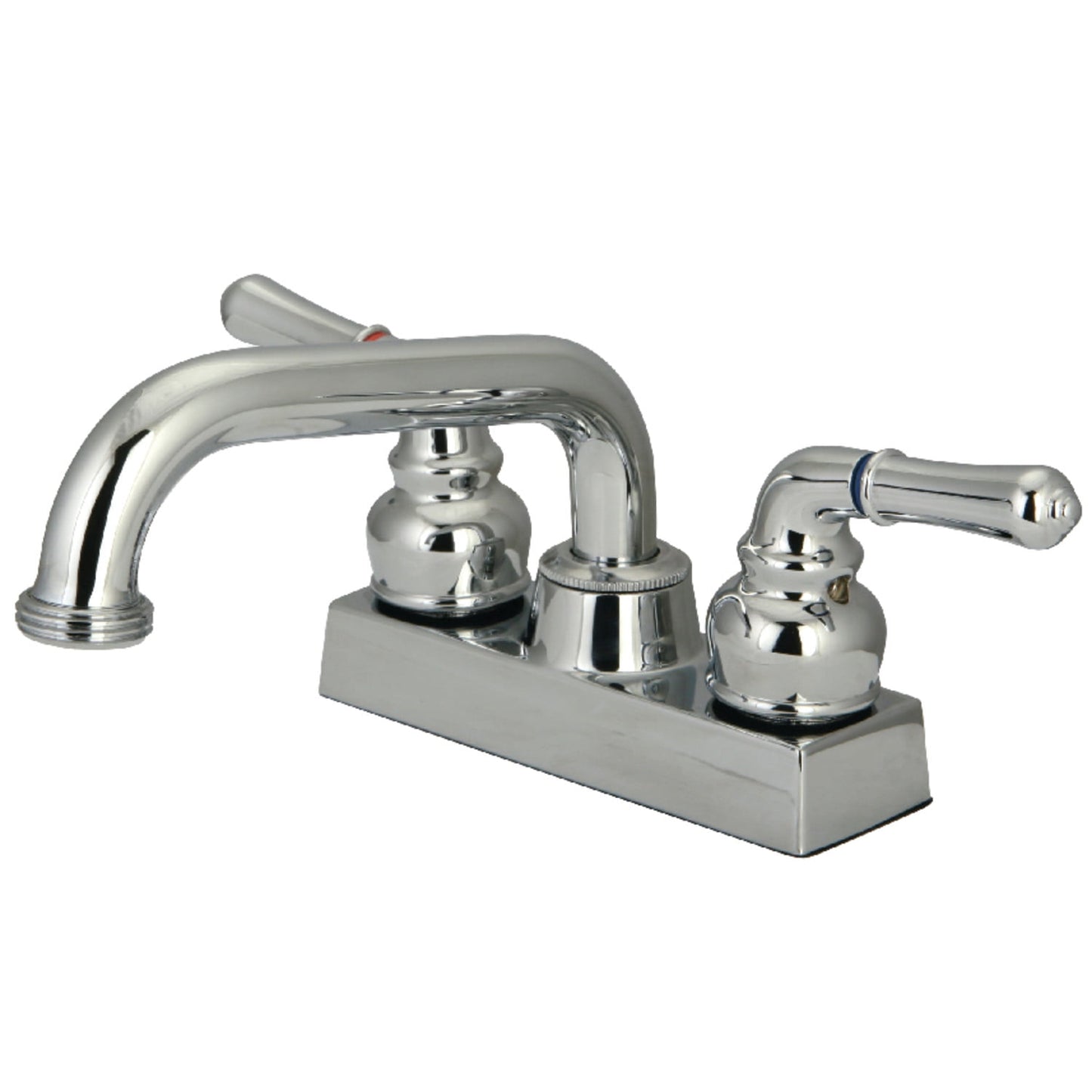 Kingston Brass KB2478NML 4 in. Centerset 2-Handle Laundry Faucet, Brushed Nickel