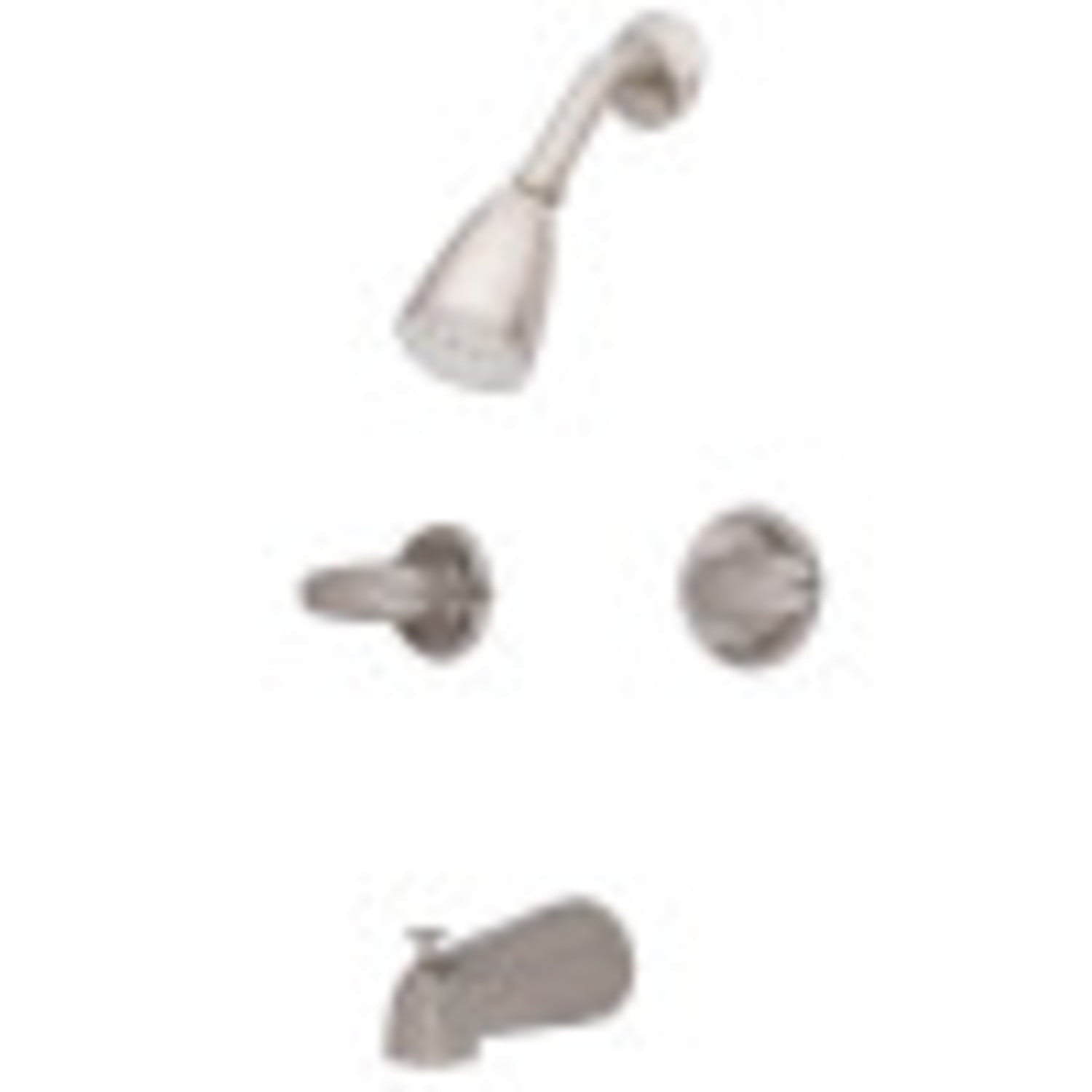 Kingston Brass KB248LL Legacy Tub and Shower Faucet, Brushed Nickel