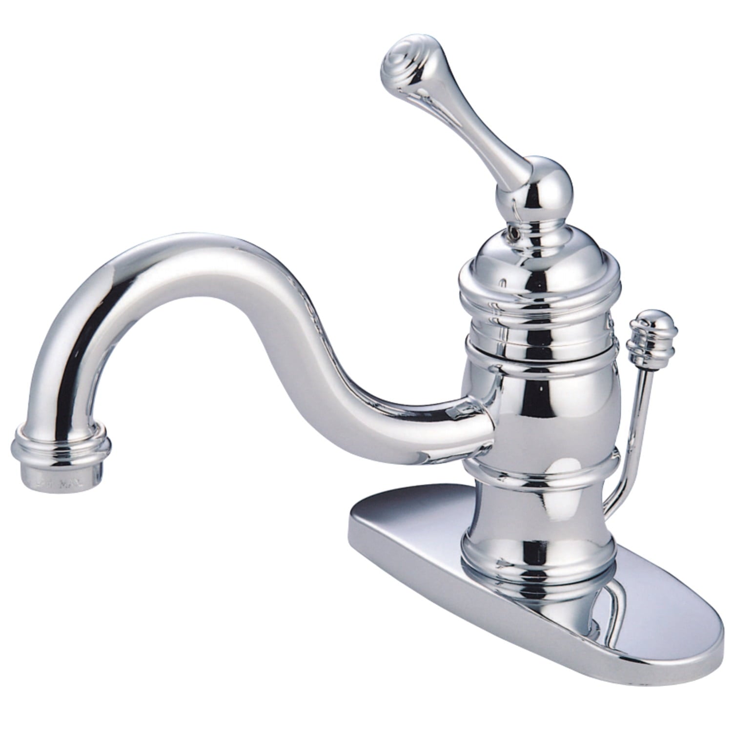 Kingston Brass KB3409BL Victorian 4" Centerset Single Handle Bathroom Faucet, Brushed Nickel/Polished Brass