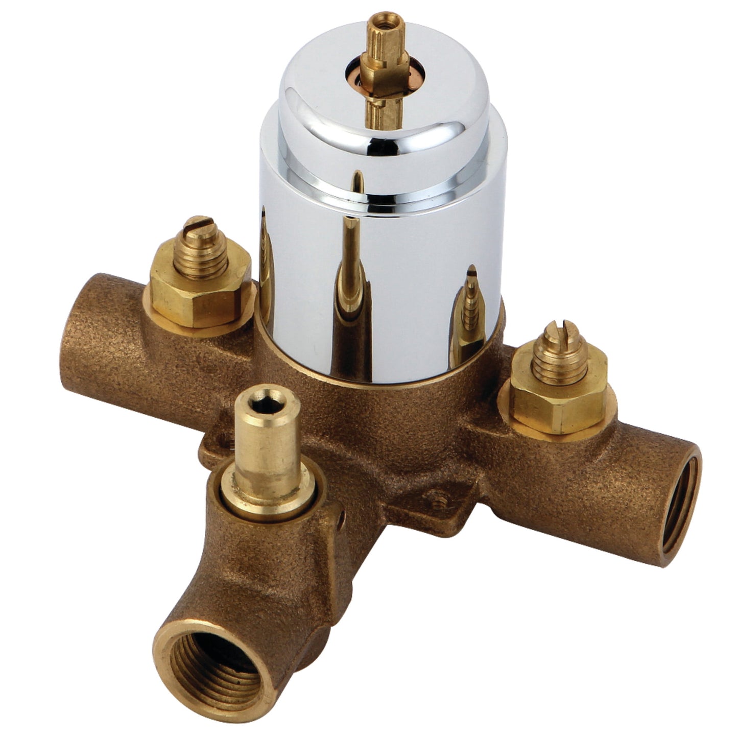 Kingston Brass KB36310V Pressure Balanced Tub and Shower Valve, with Stops in Polished Chrome
