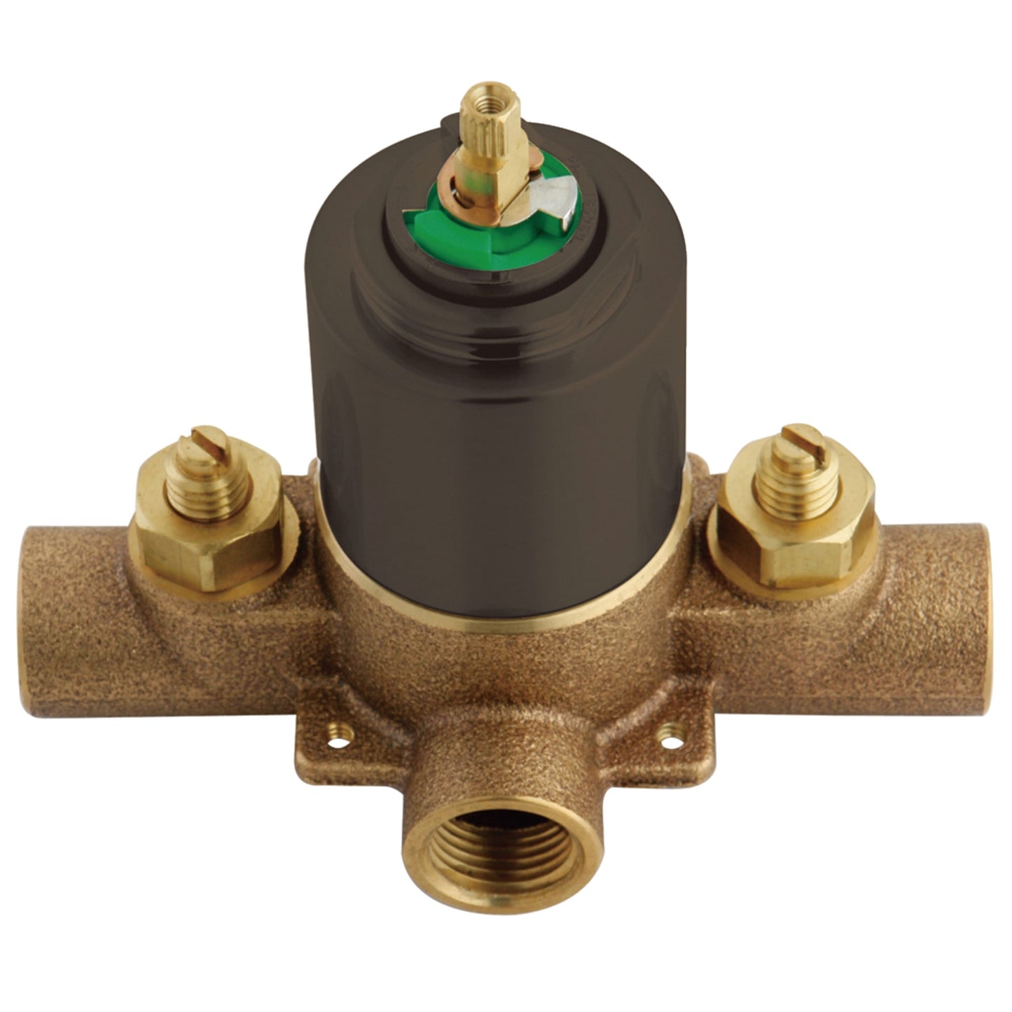 Kingston Brass KB3637V Pressure Balanced Tub and Shower Valve, Brushed Brass