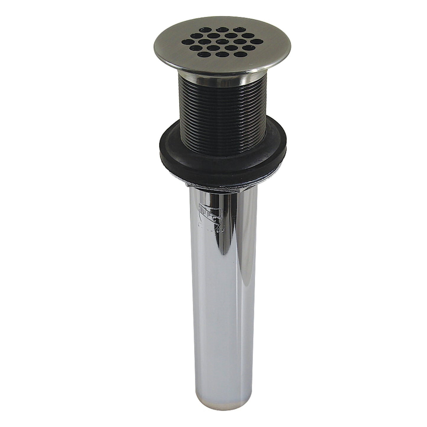 Kingston Brass KB400VN Grid Drain without Overflow, 17 Gauge, Black Stainless