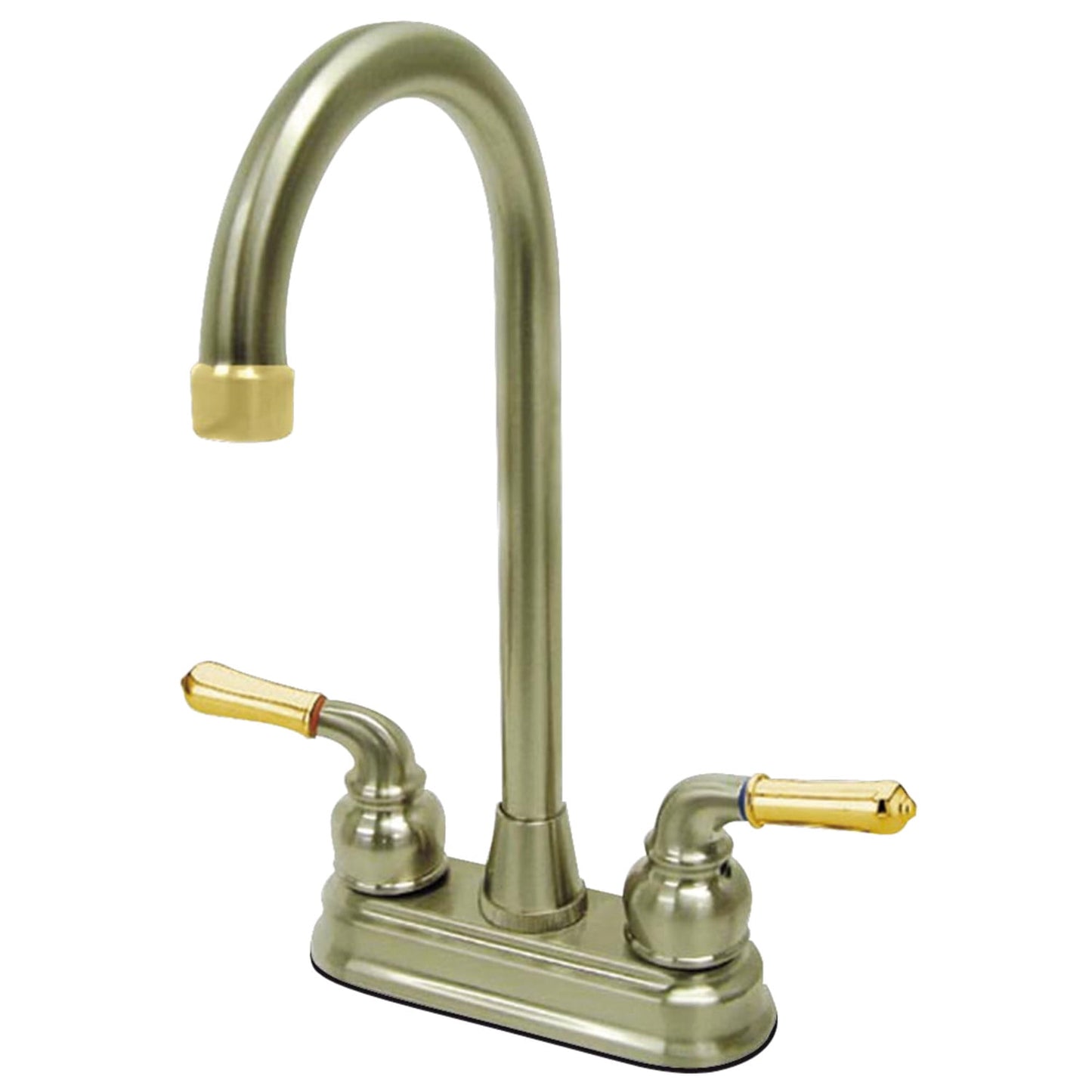 Kingston Brass KB491 Magellan Two-Handle 4" Centerset Bar Faucet, Polished Chrome