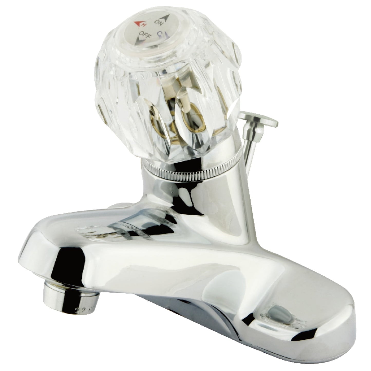 Kingston Brass Americana Twin Handle 4" Centerset Lavatory Faucet with Brass Pop-up