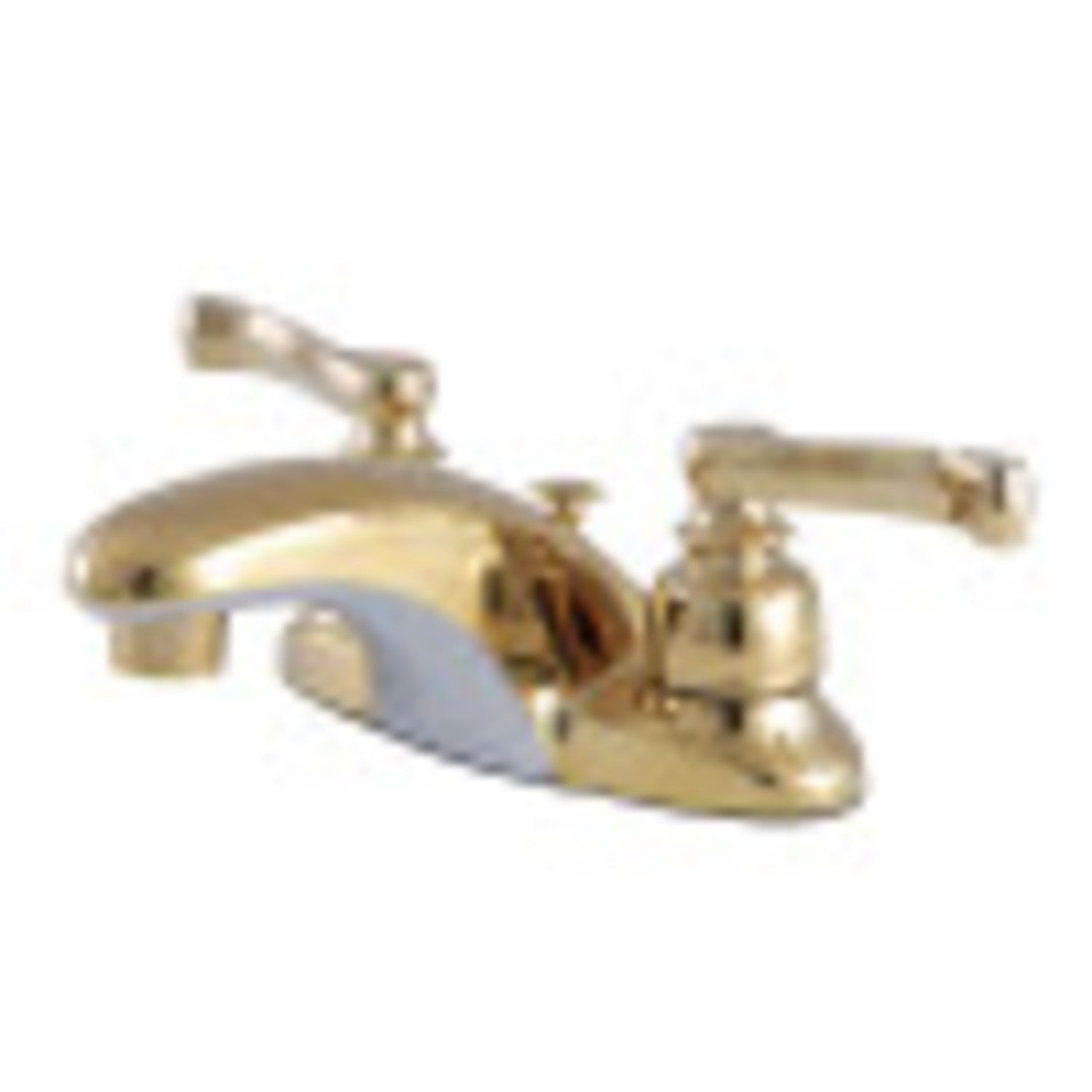 Kingston Brass KB628FL 4 in. Centerset Bathroom Faucet, Brushed Nickel