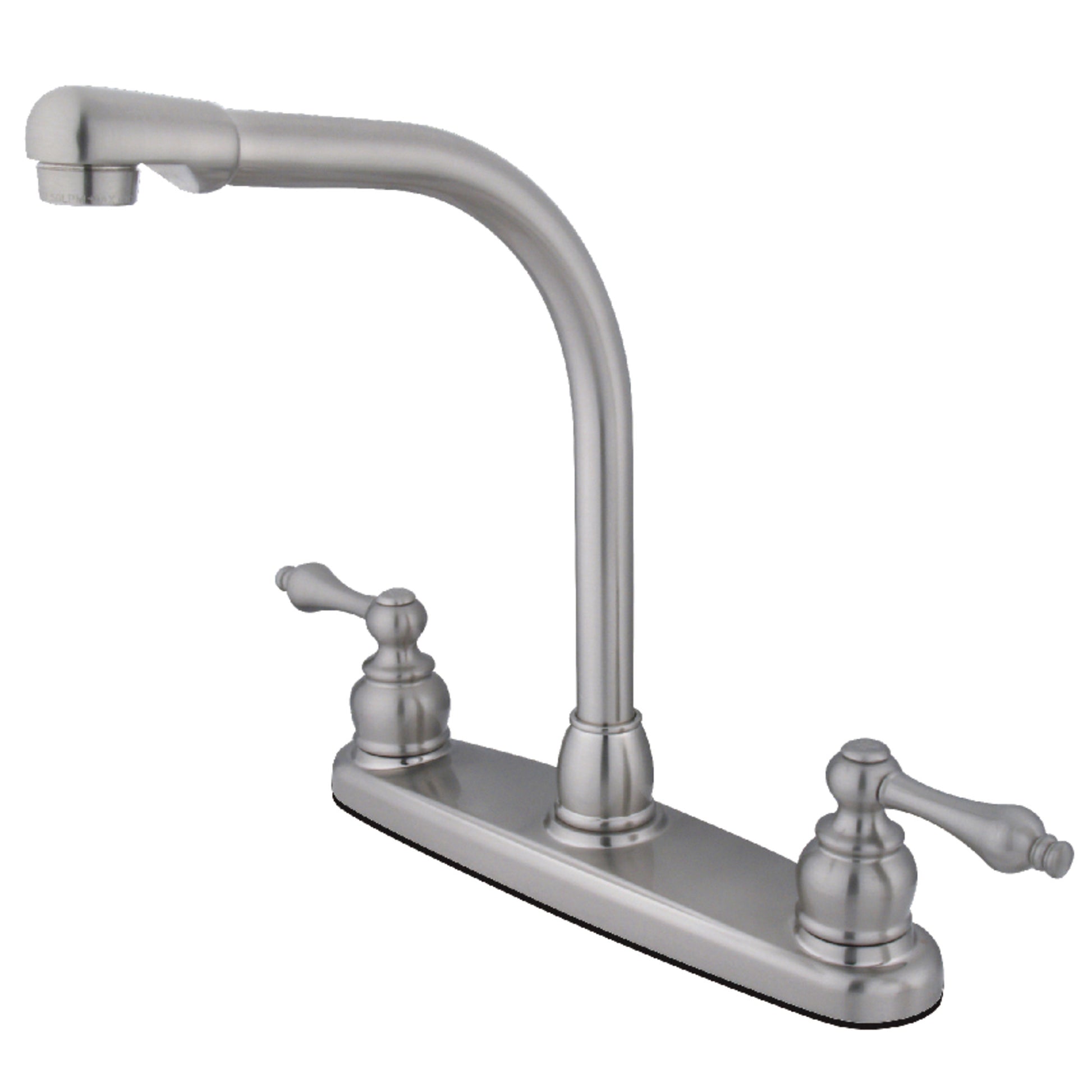 Kingston KB718ALLS Victorian Two-Handle 2-Hole 8" Centerset Kitchen Faucet in Brushed Nickel