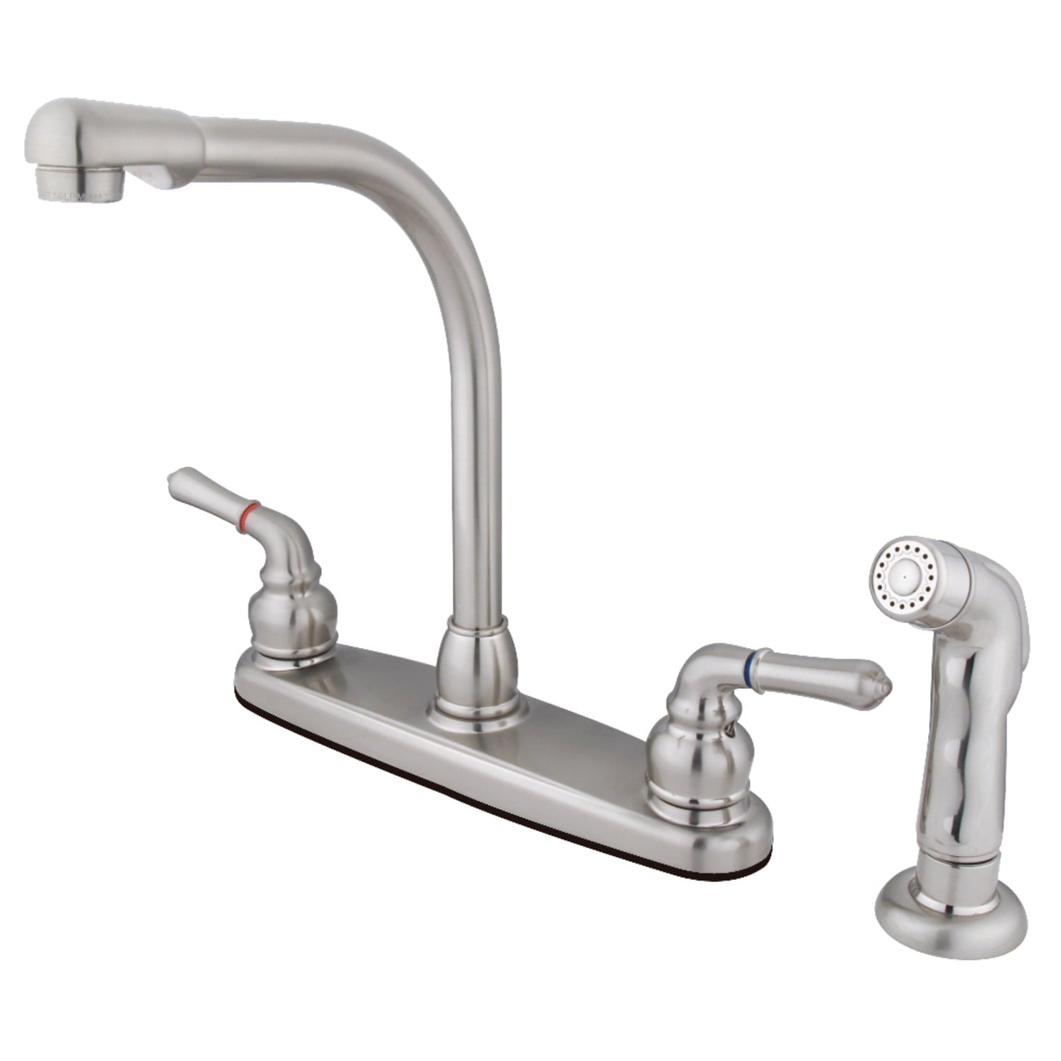 Kingston Brass KB758SP Magellan Centerset Kitchen Faucet, Brushed Nickel