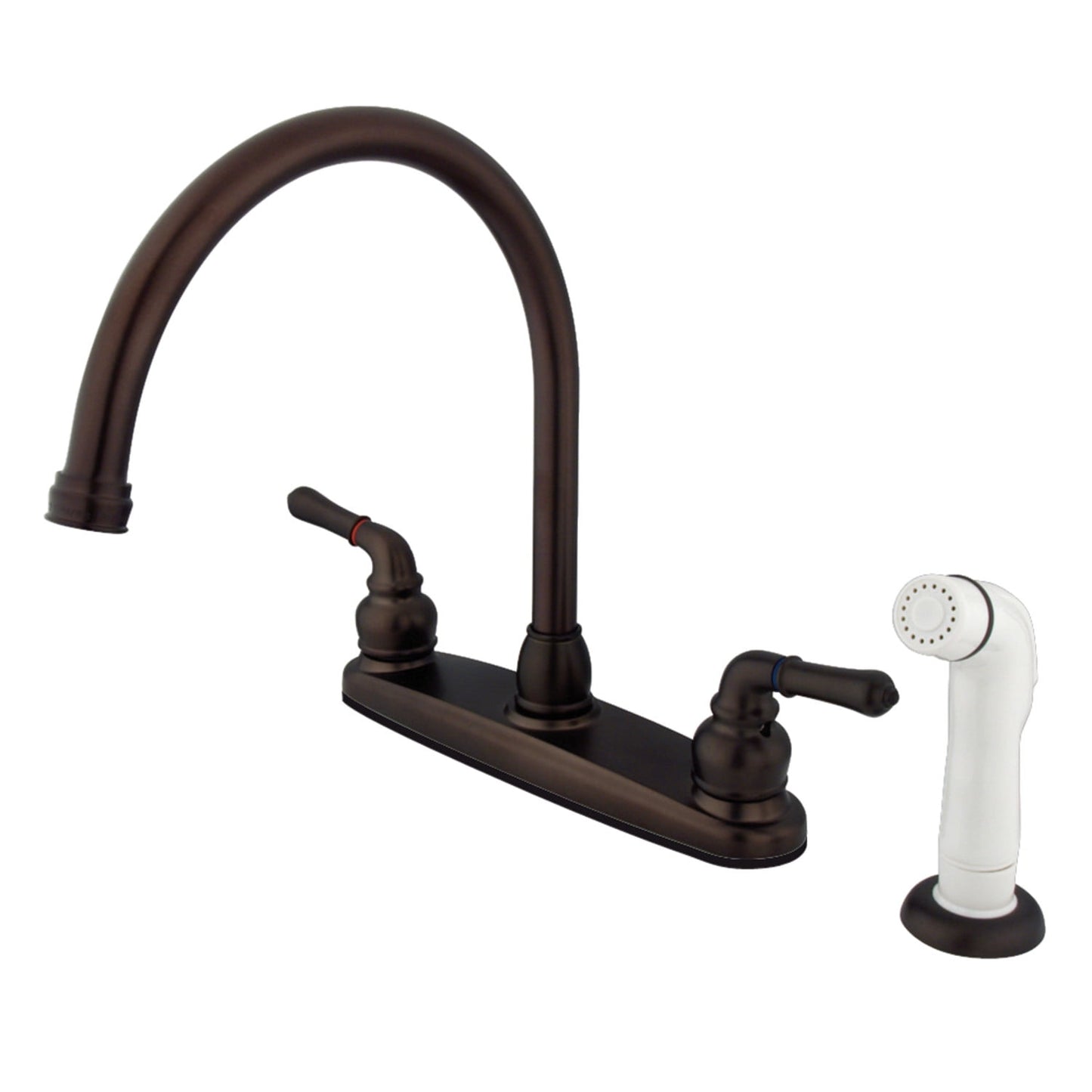 Kingston Brass KB798 Magellan 8-Inch Centerset Kitchen Faucet, Brushed Nickel