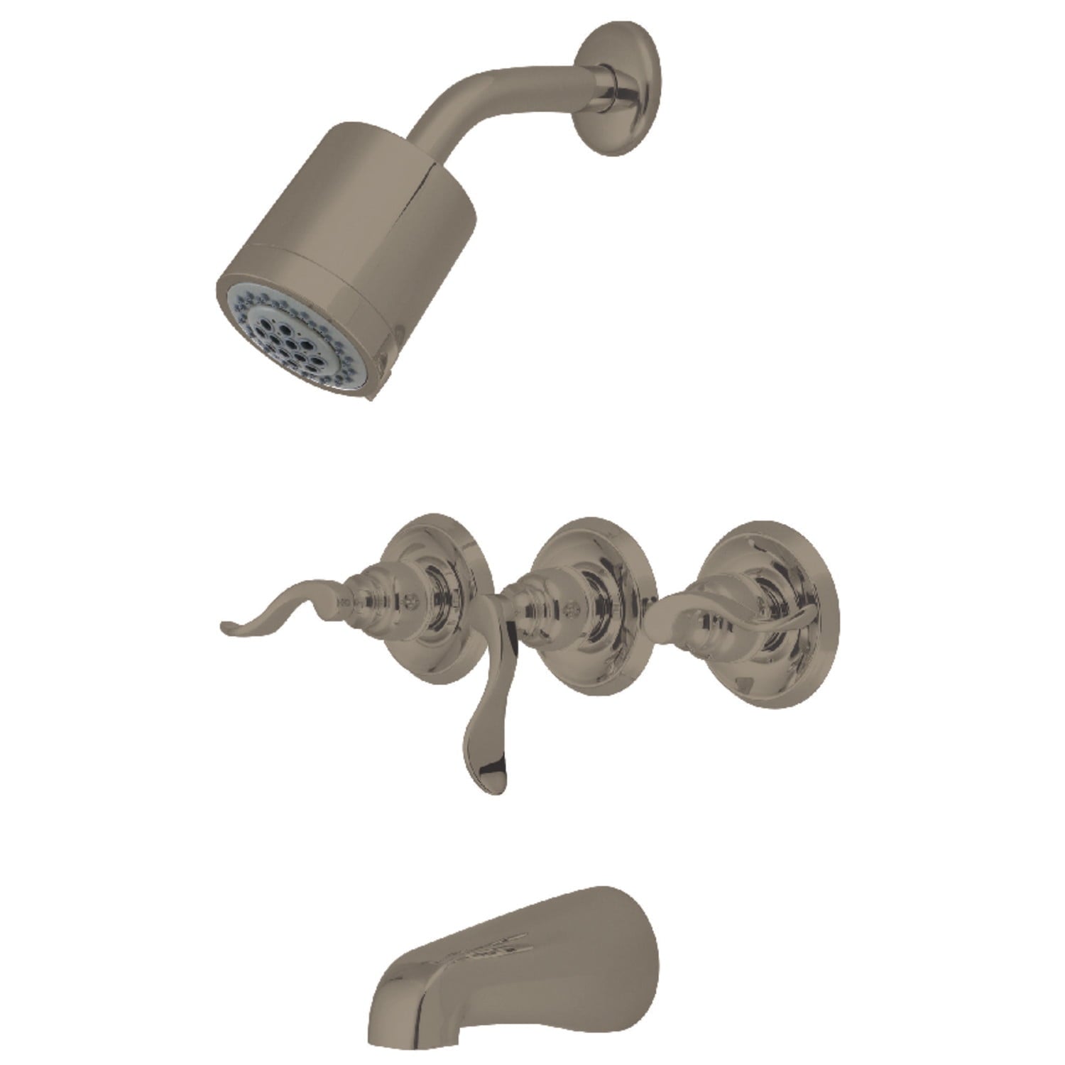 Kingston Brass KB8231NFL NuWave French Tub and Shower Faucet, Polished Chrome