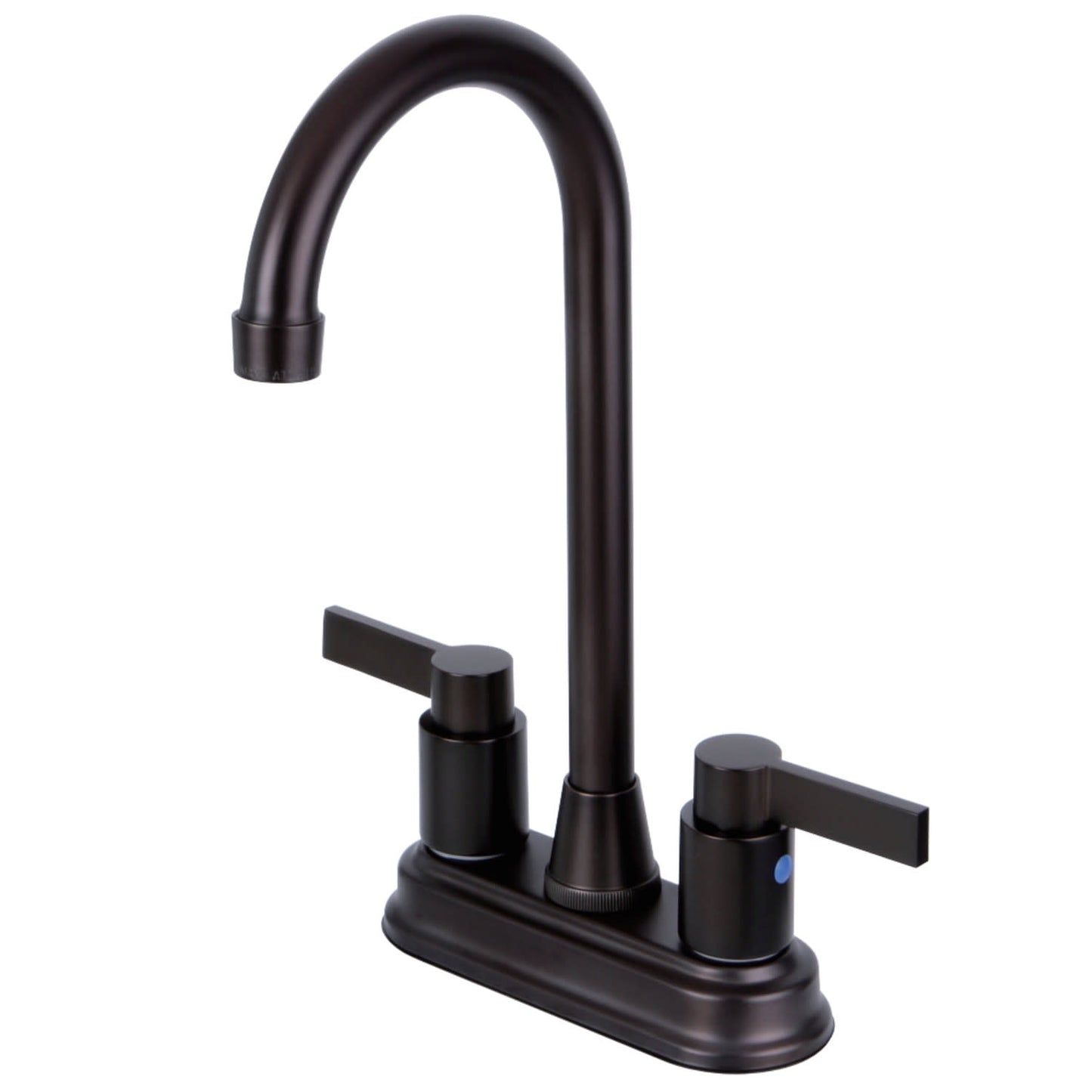 Kingston Brass NuvoFusion 4-Inch Centerset Bar Faucet in Oil Rubbed Bronze