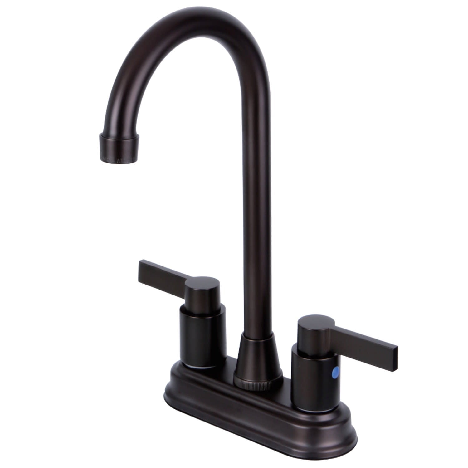 Kingston Brass NuvoFusion 4-Inch Centerset Bar Faucet in Oil Rubbed Bronze