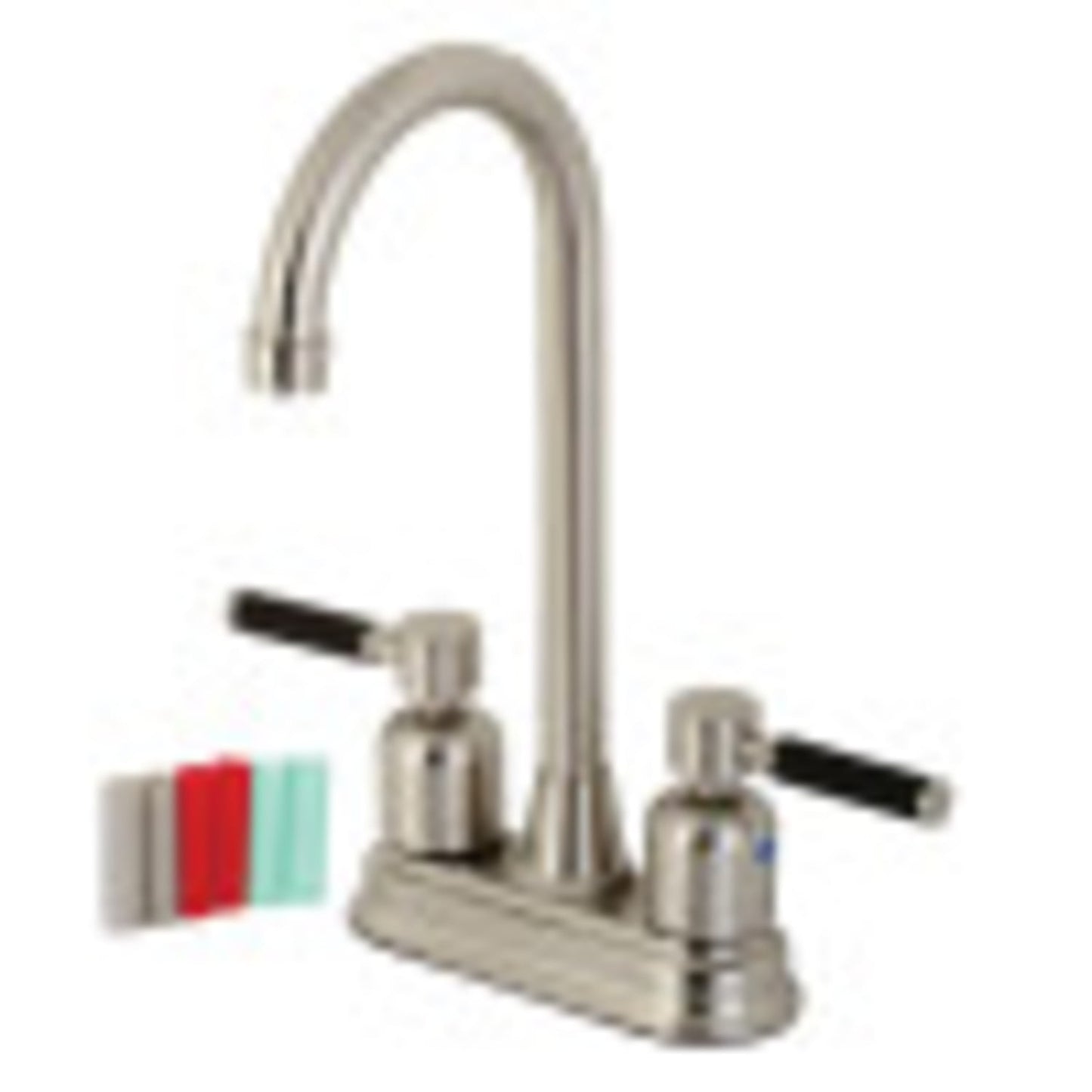 Kingston Brass KB8497DKL Kaiser Bar Faucet, Brushed Brass