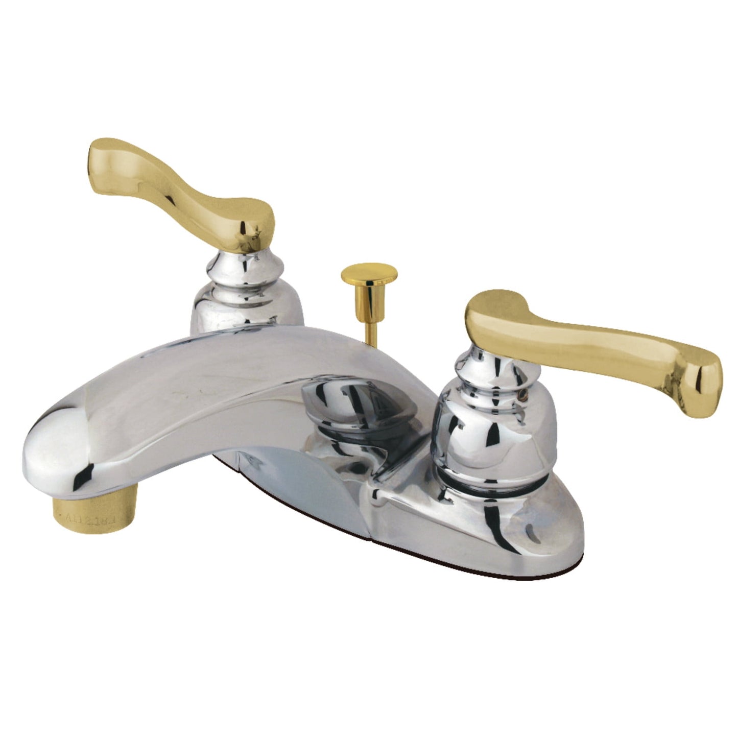 Kingston Brass Royale Two Handle 4" Centerset Lavatory Faucet with Brass Pop-up