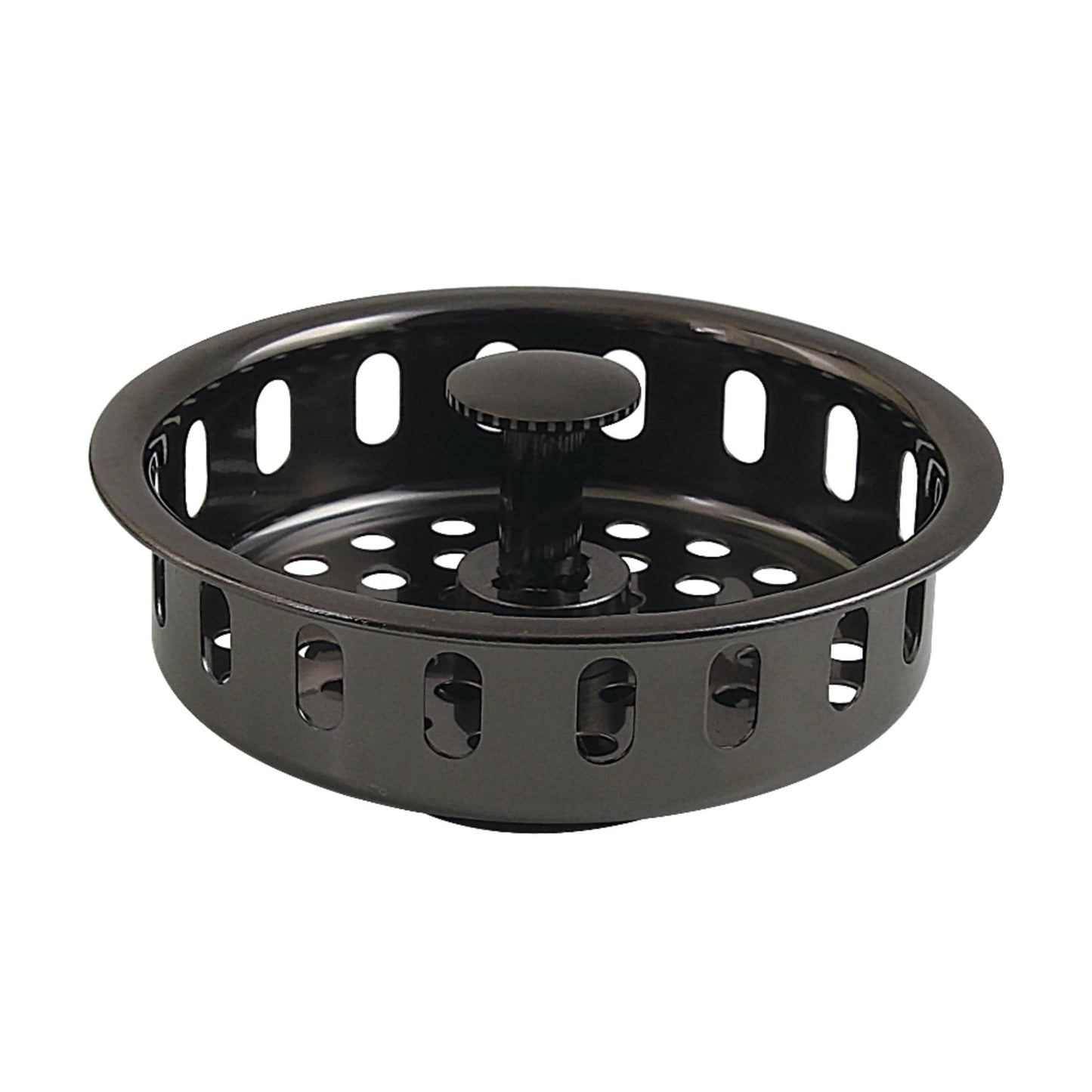 Kingston Brass KBP2000 Made to Match Kitchen Sink Basket Strainer, Black Stainless Steel