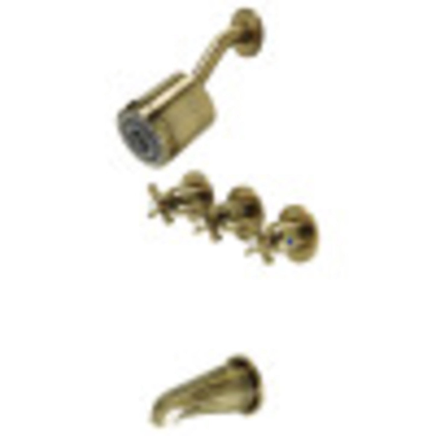 Kingston Brass KBX8135ZX Millennium Three-Handle Tub and Shower Faucet, Oil Rubbed Bronze