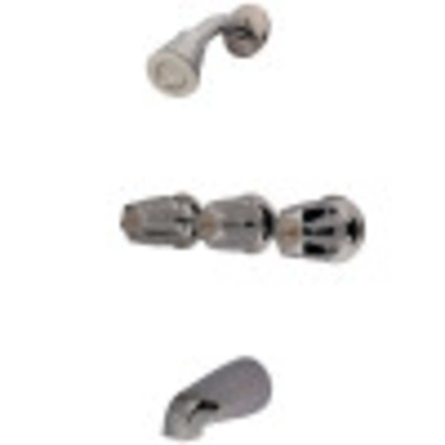 Kingston Brass KF110 Generic Three Handle 8" Center Tub & Shower Valve, Polished Chrome