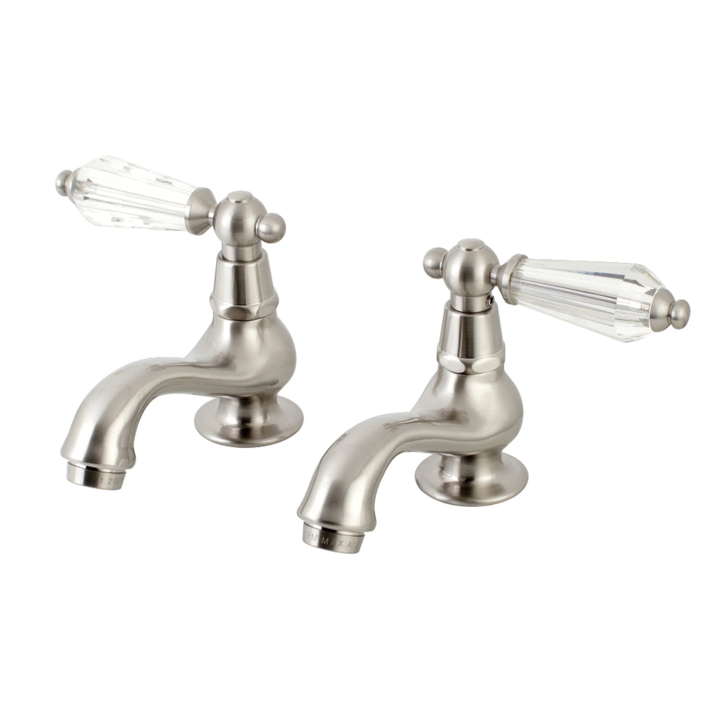 Kingston Brass KS1102WLL Basin Tap Faucet with Cross Handle, Polished Brass