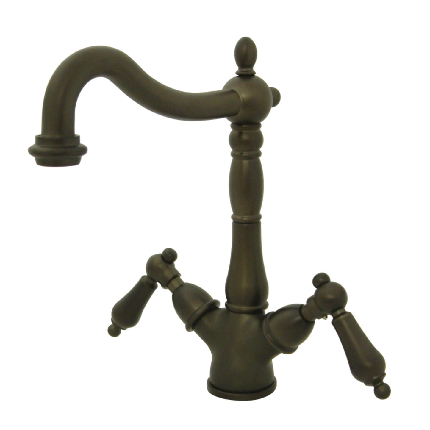 Kingston Brass KS1495AL Heritage 2-Handle Vessel Sink Faucet, Oil Rubbed Bronze