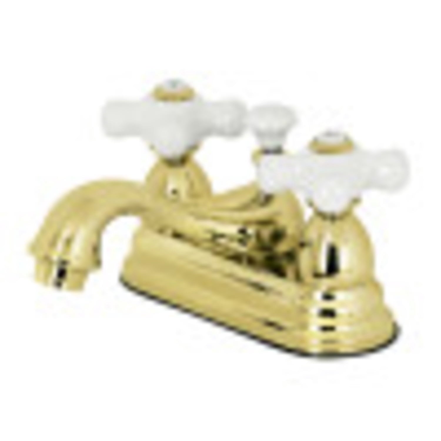 Kingston Brass KS3607PX Grifo de BaÃ±o Central de 4 Pulgadas, LatÃ³n Cepillado