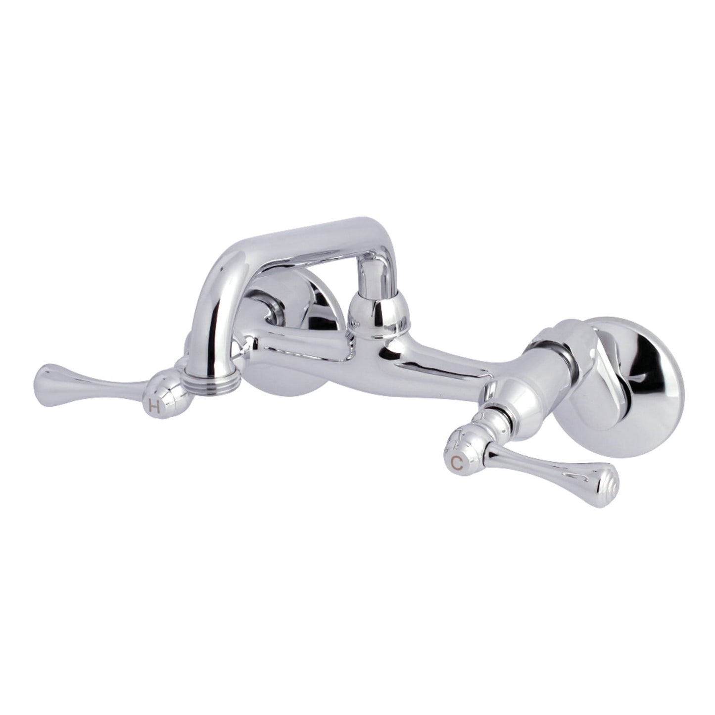 Kingston Brass KS373ORB 6" Adjustable Center Wall Mount Laundry Faucet, Oil Rubbed Bronze