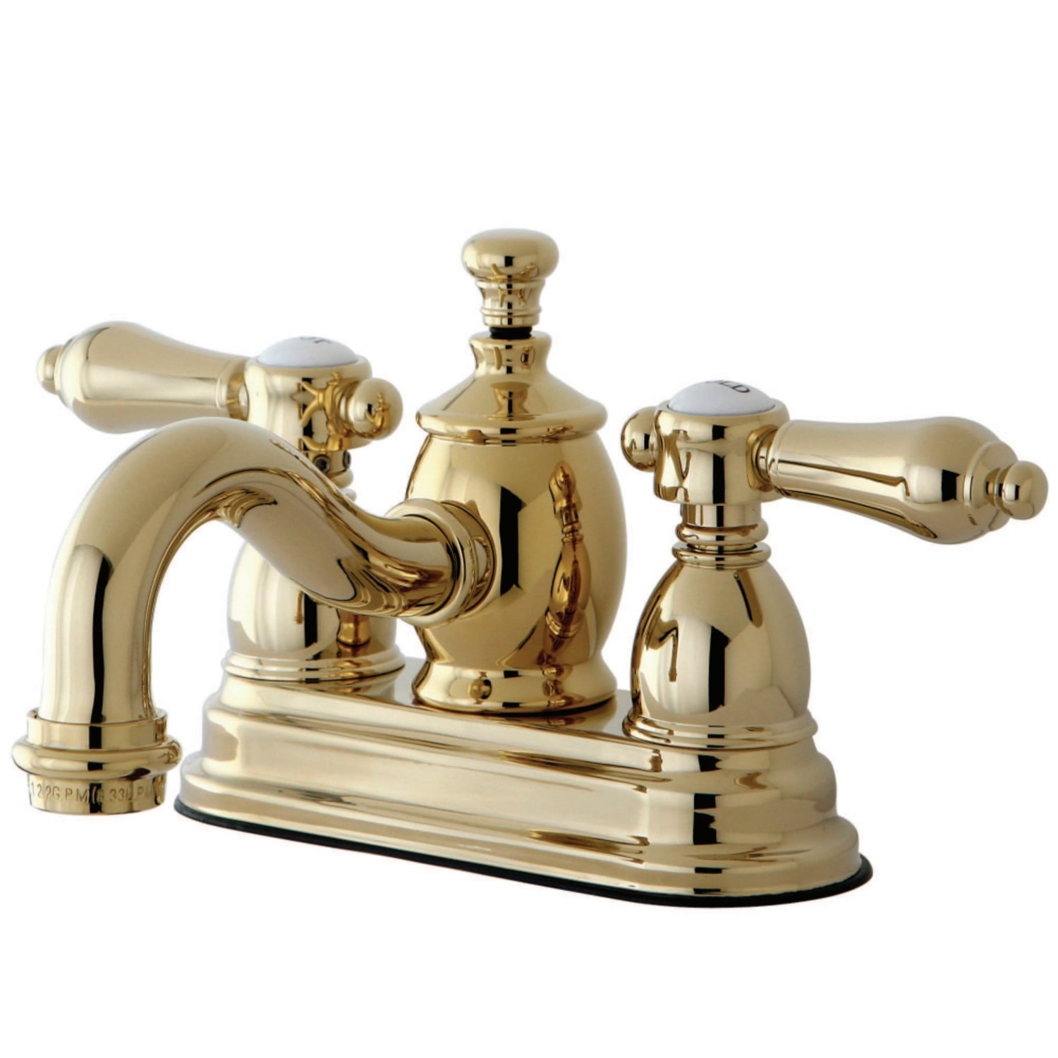 Kingston Brass KS7108BAL 4 in. Centerset Bathroom Faucet, Brushed Nickel